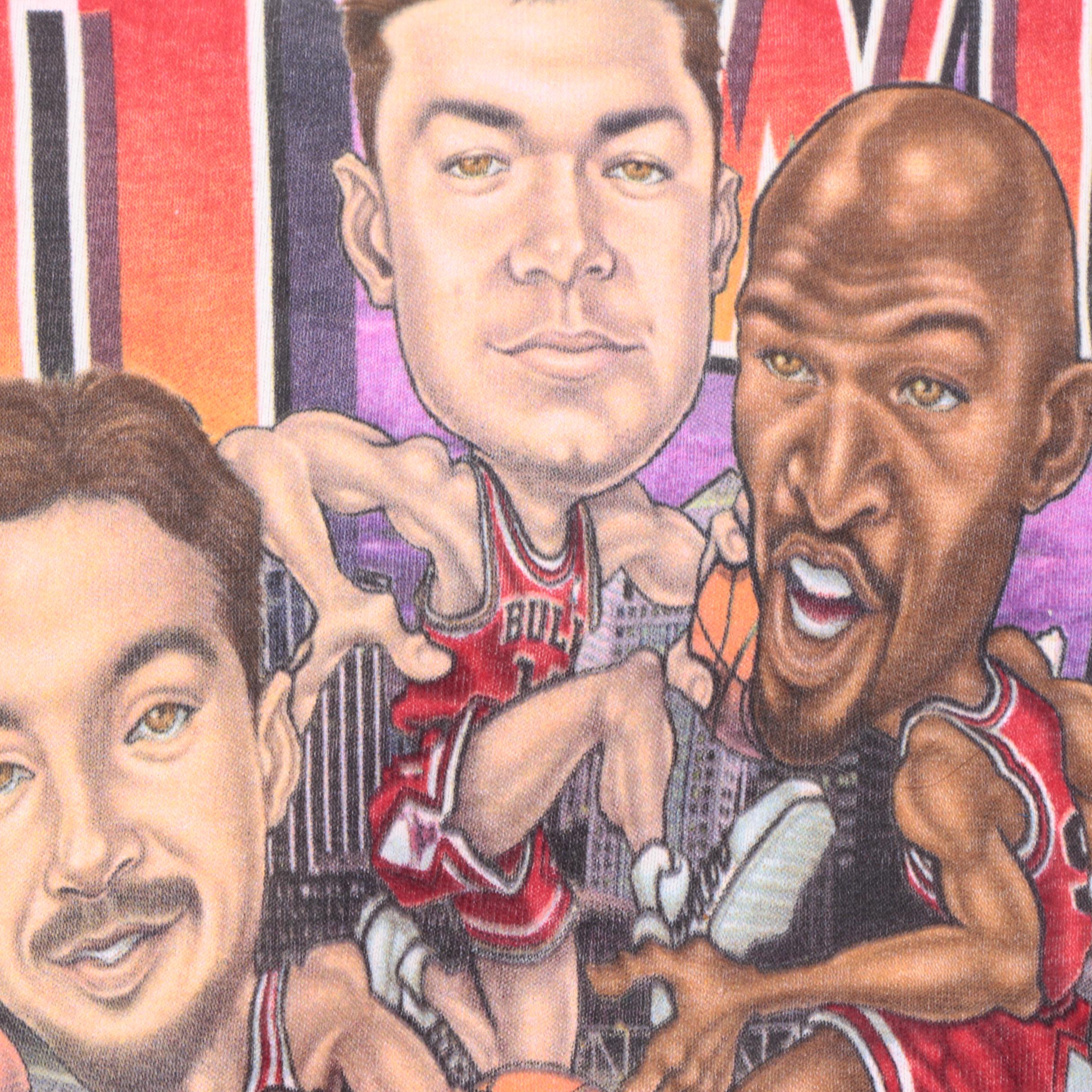 Chicago Bulls Commemorative Pin Set and Chicago Bull T-Shirts