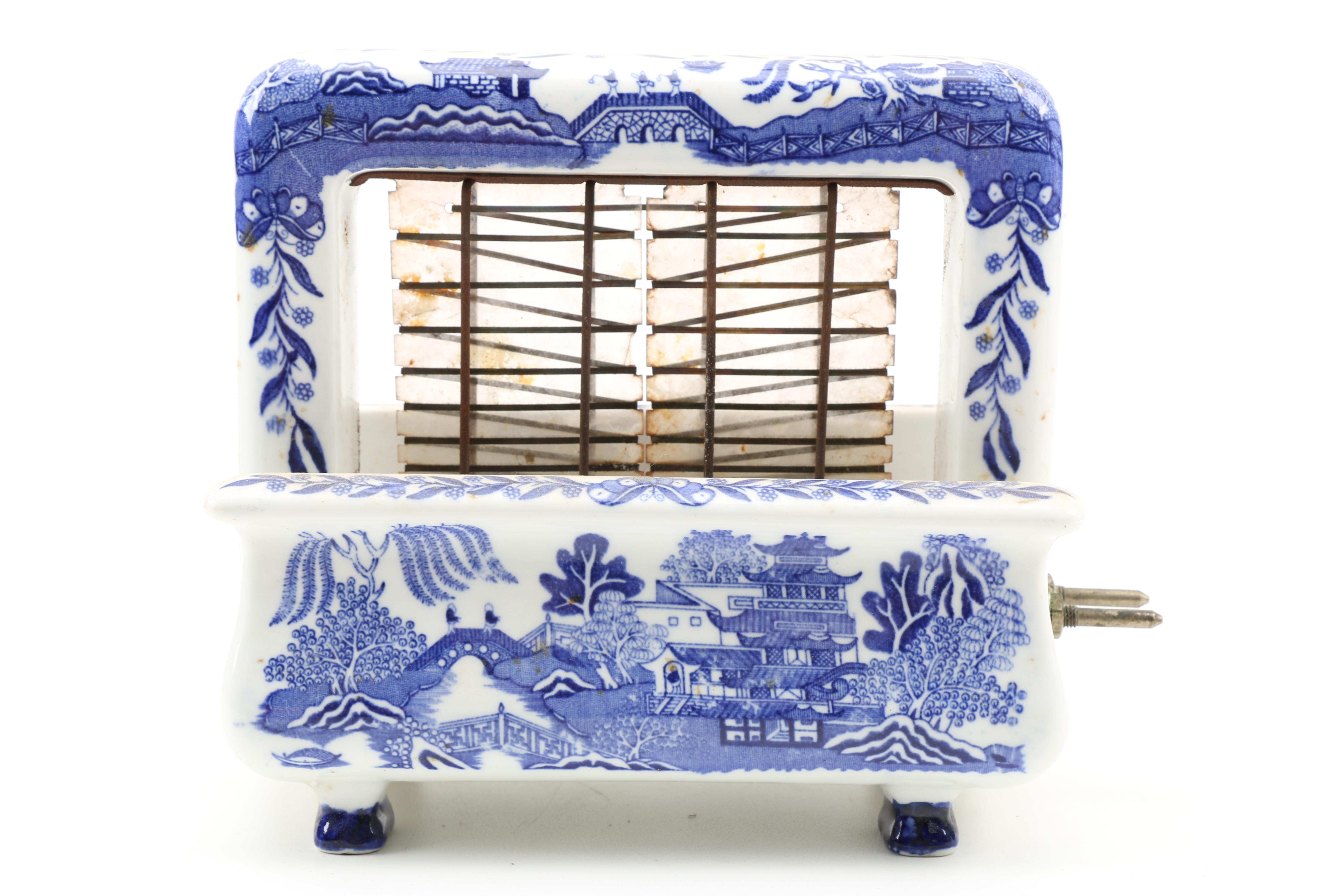 Vintage "Blue Willow" Toastrite Electric Toaster