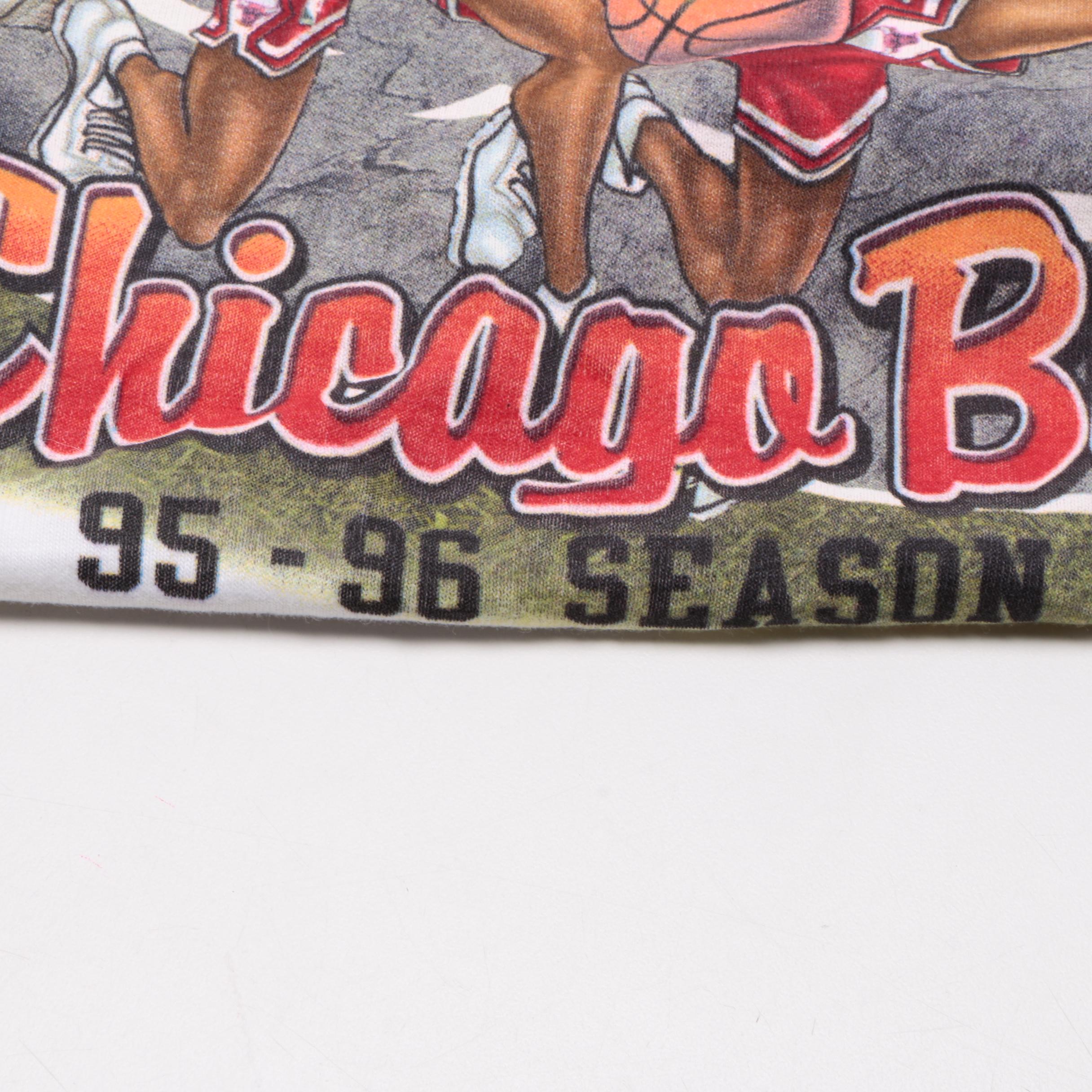 Chicago Bulls Commemorative Pin Set and Chicago Bull T-Shirts