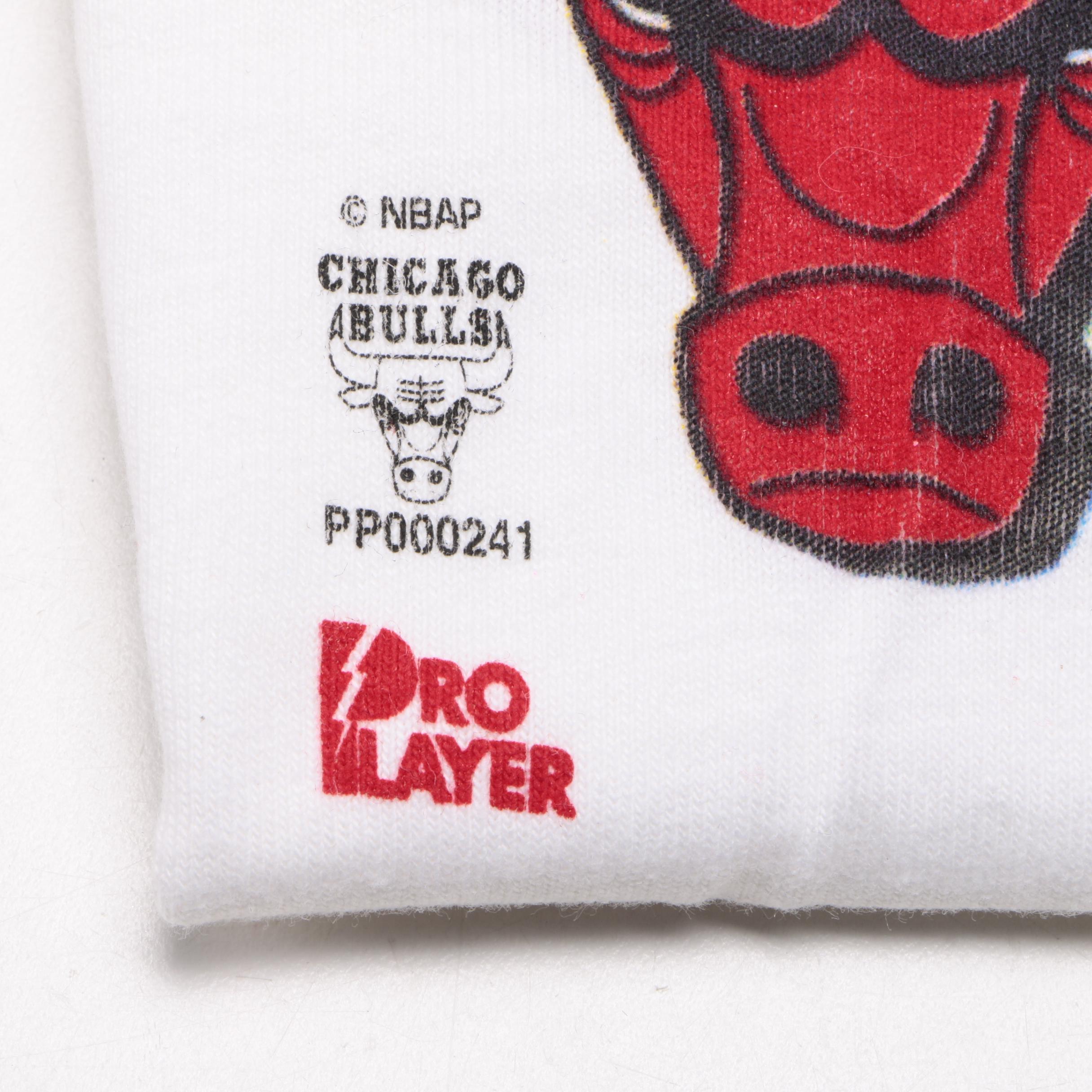 Chicago Bulls Commemorative Pin Set and Chicago Bull T-Shirts