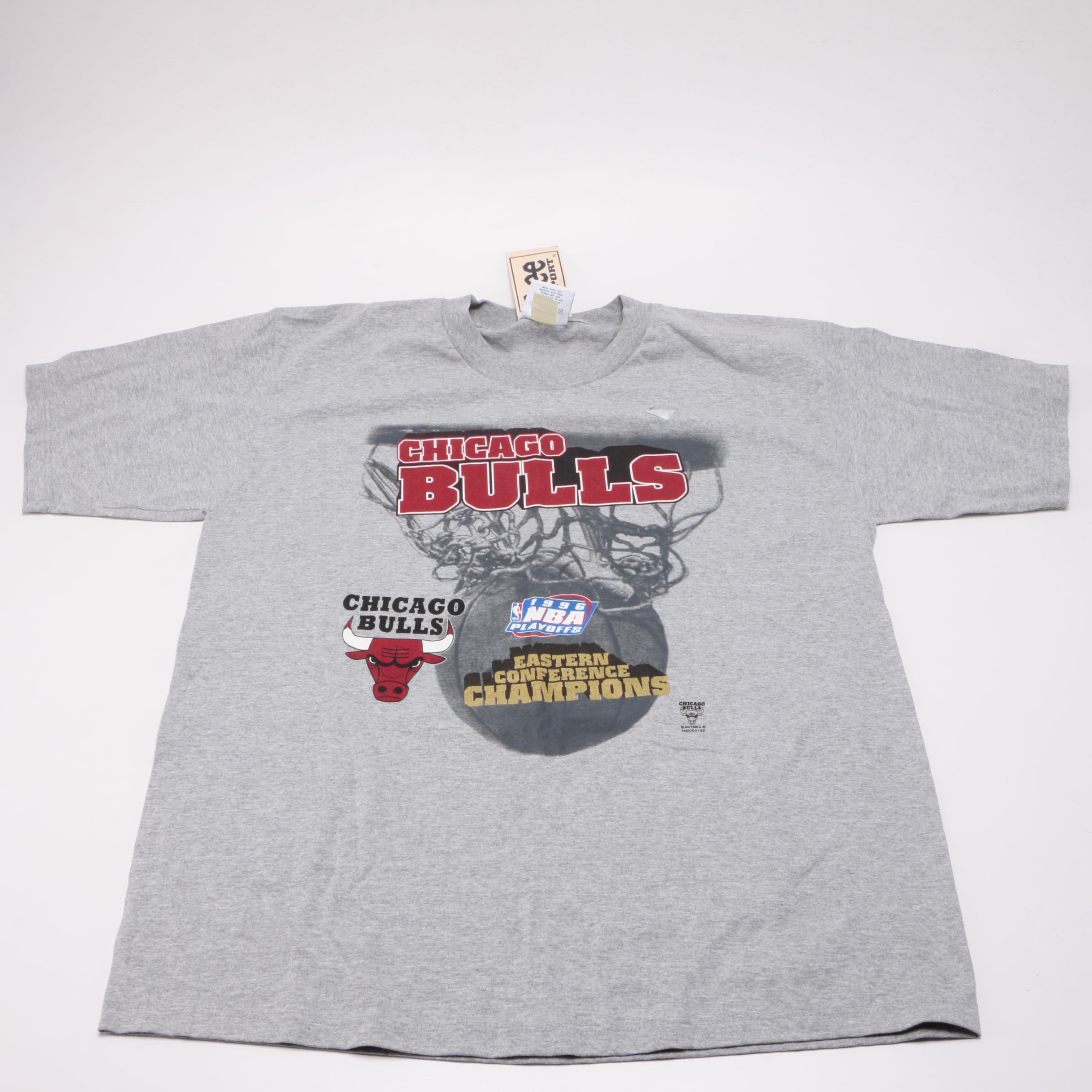 Chicago Bulls Commemorative Pin Set and Chicago Bull T-Shirts
