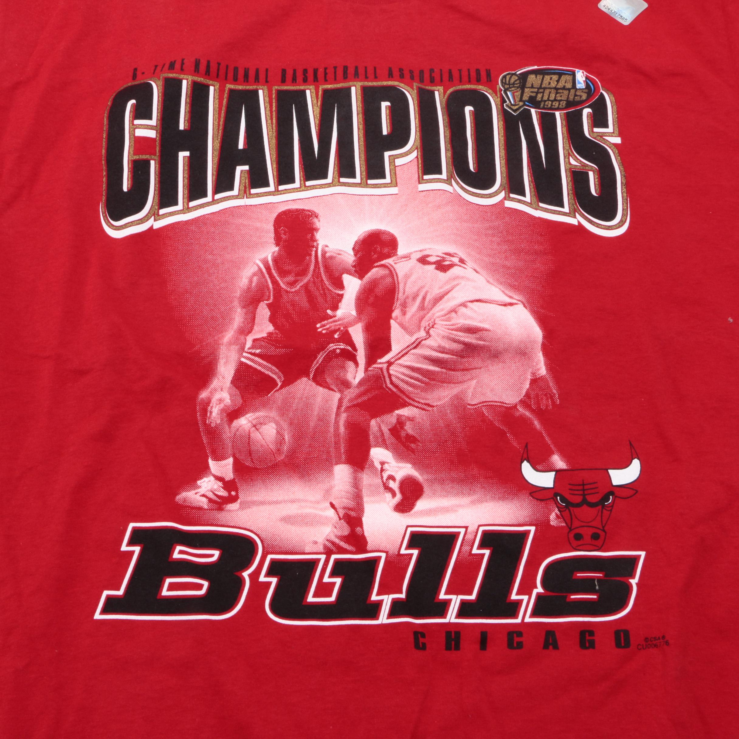Chicago Bulls Commemorative Pin Set and Chicago Bull T-Shirts
