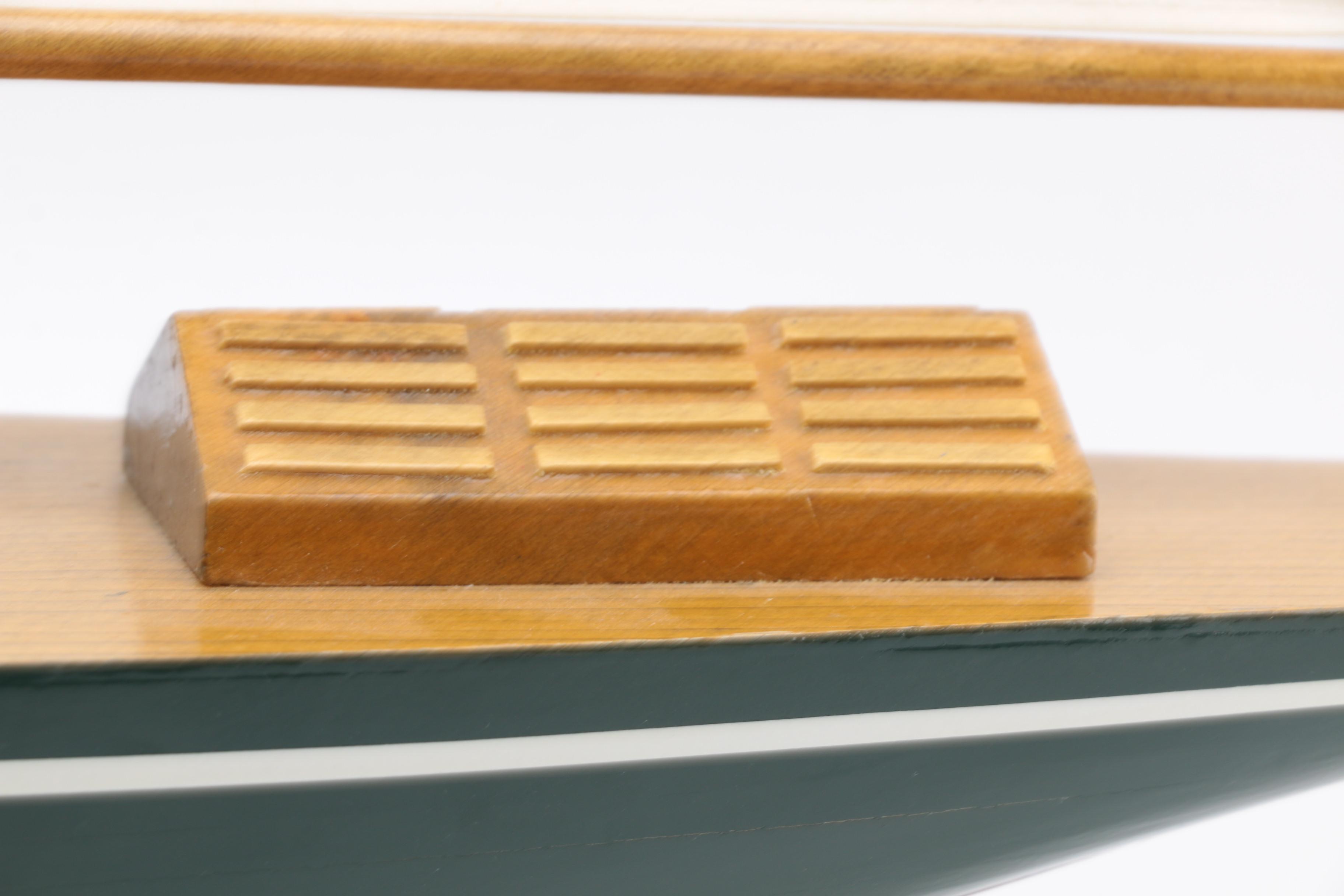 Wooden Sailboat Model Décor