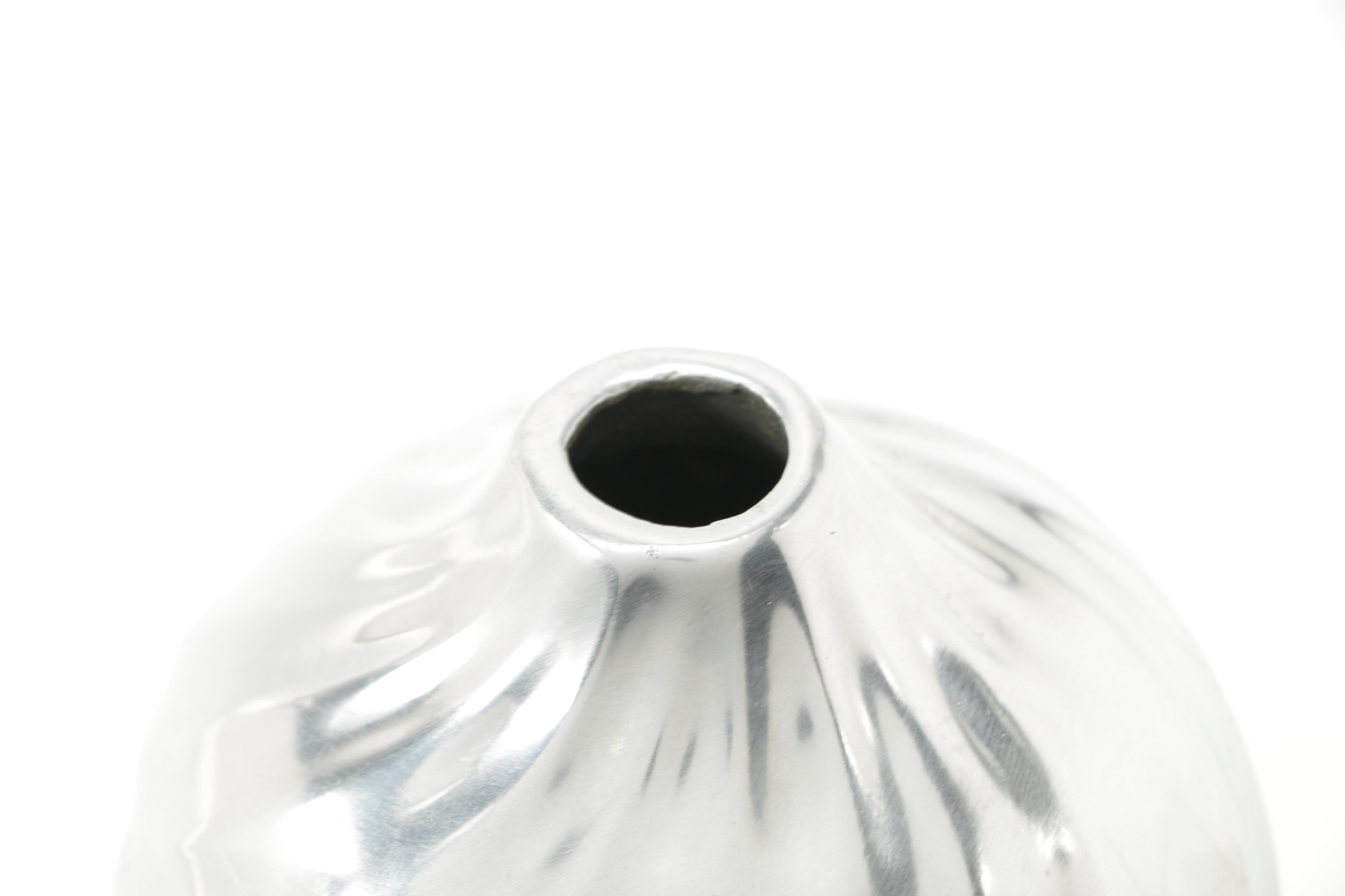 Silver Tone Vases and Candy Dish