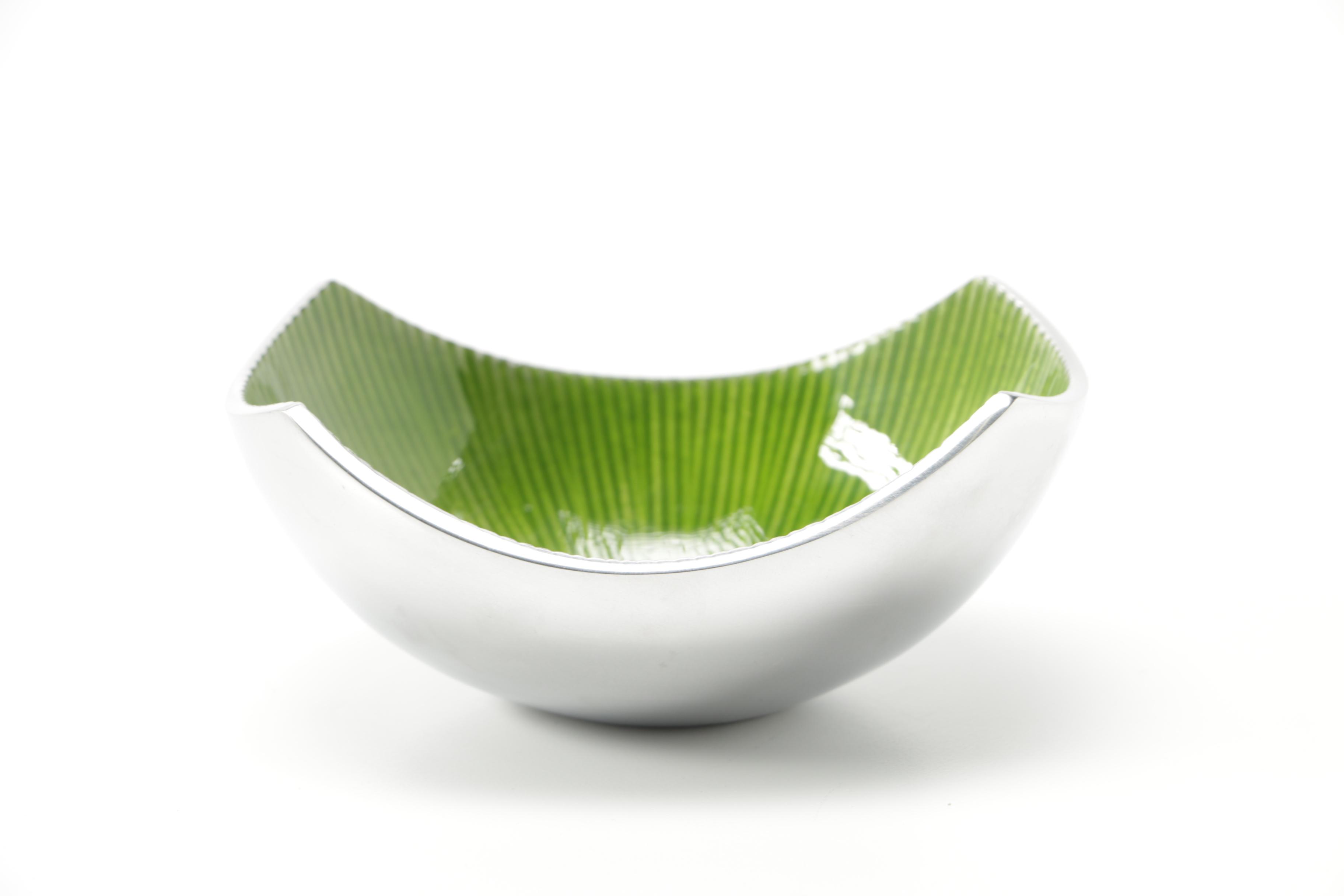 Silver Tone Vases and Candy Dish