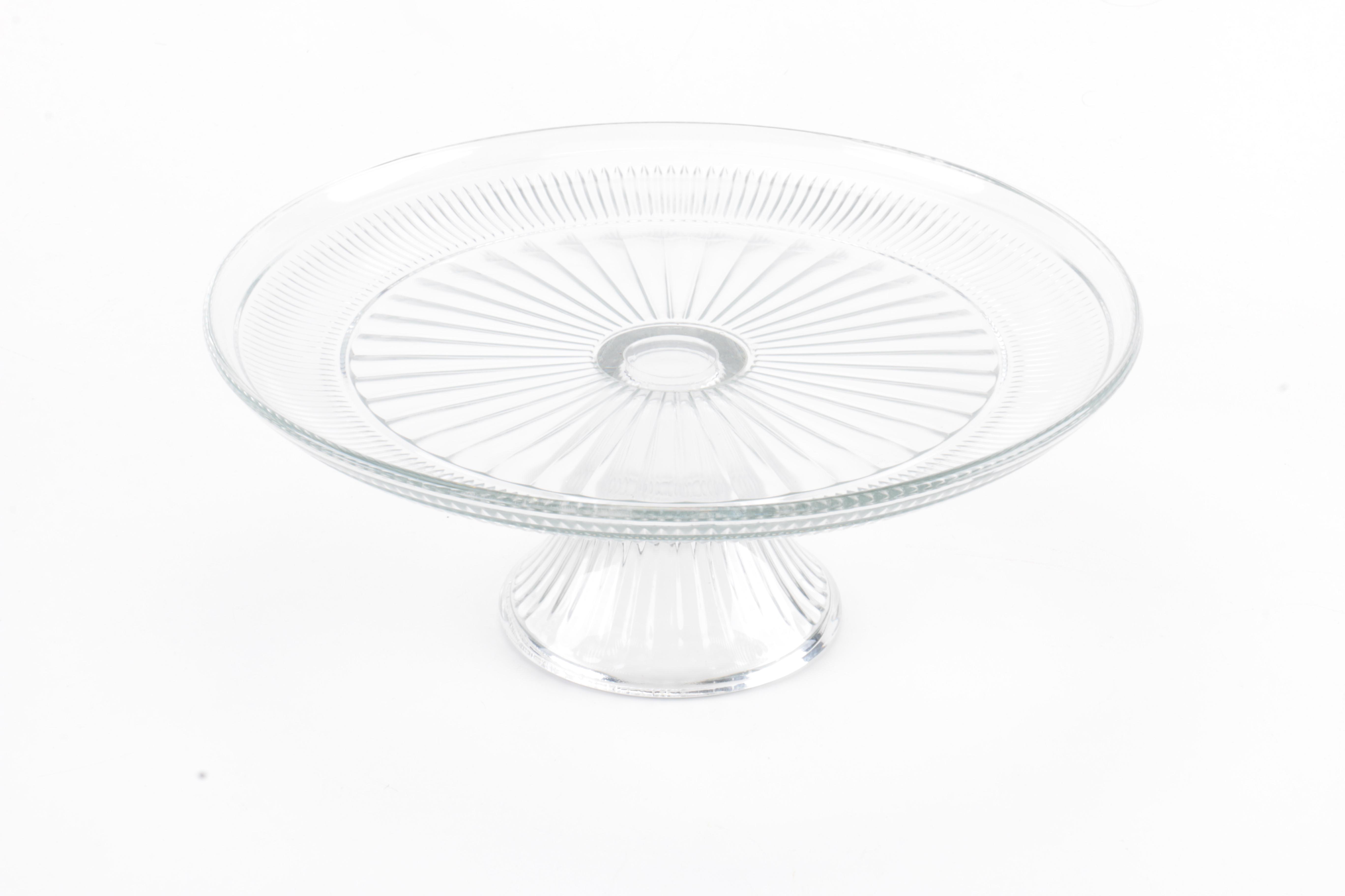 Clear Glass Cake Stand and Dome