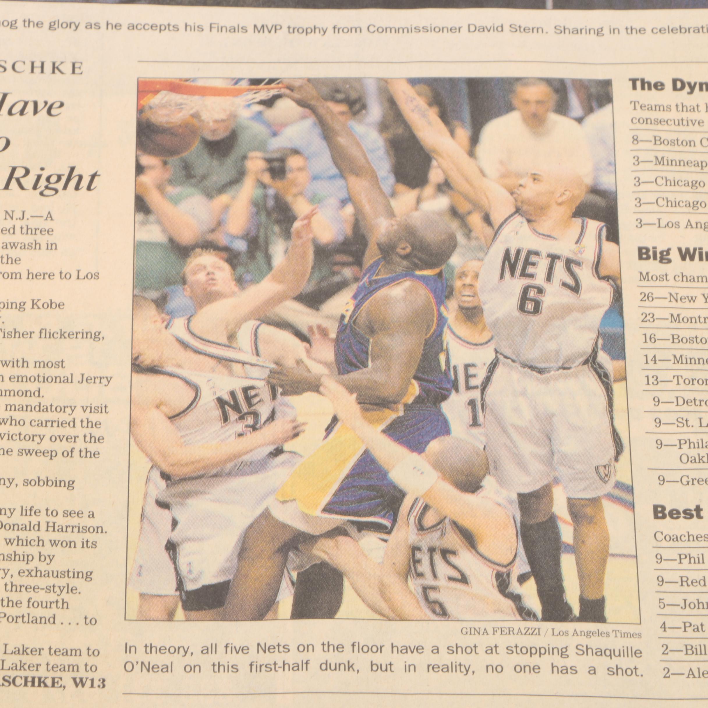 Los Angeles Lakers Shaquille O'Neal Memorabilia