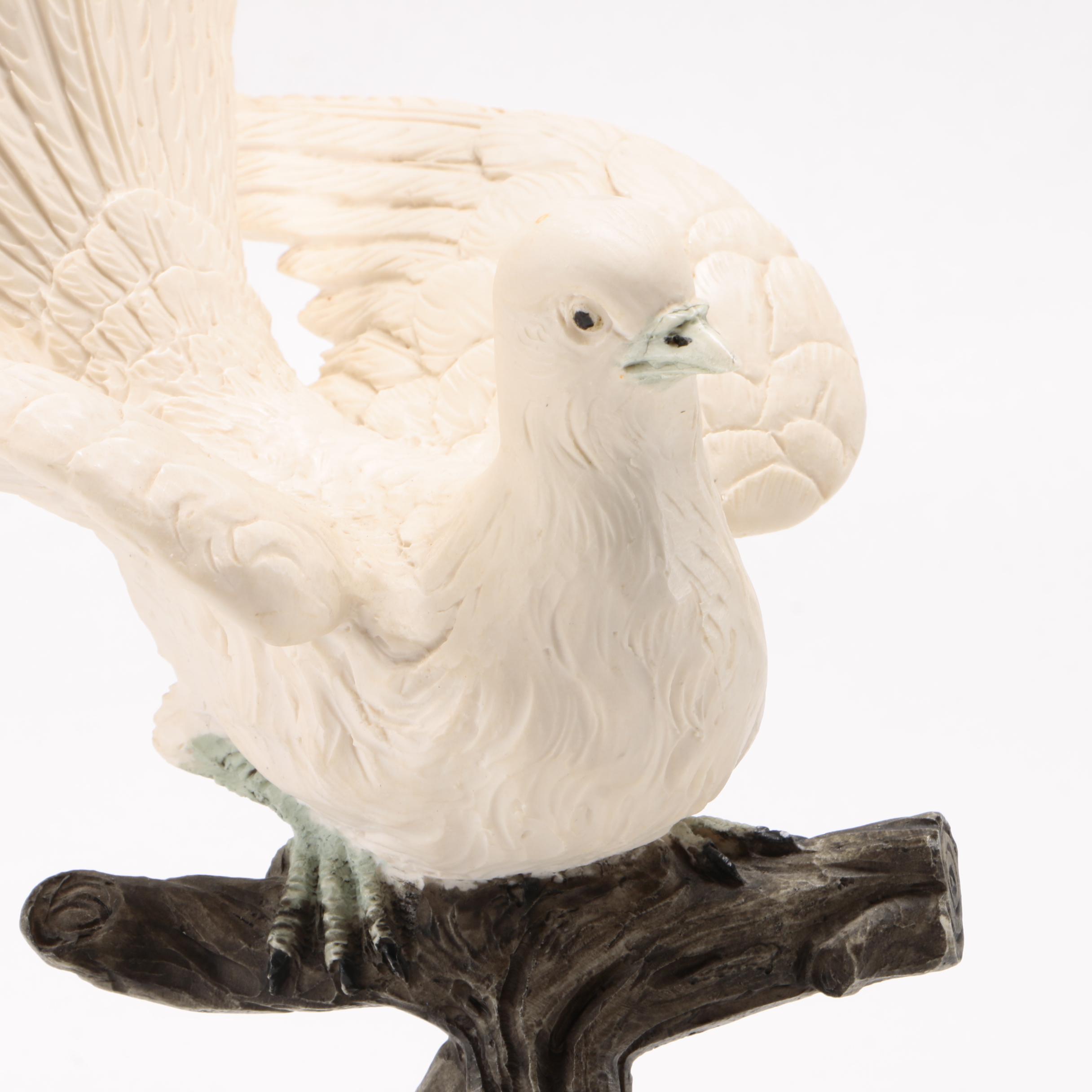 White Ceramic Bird Figurine