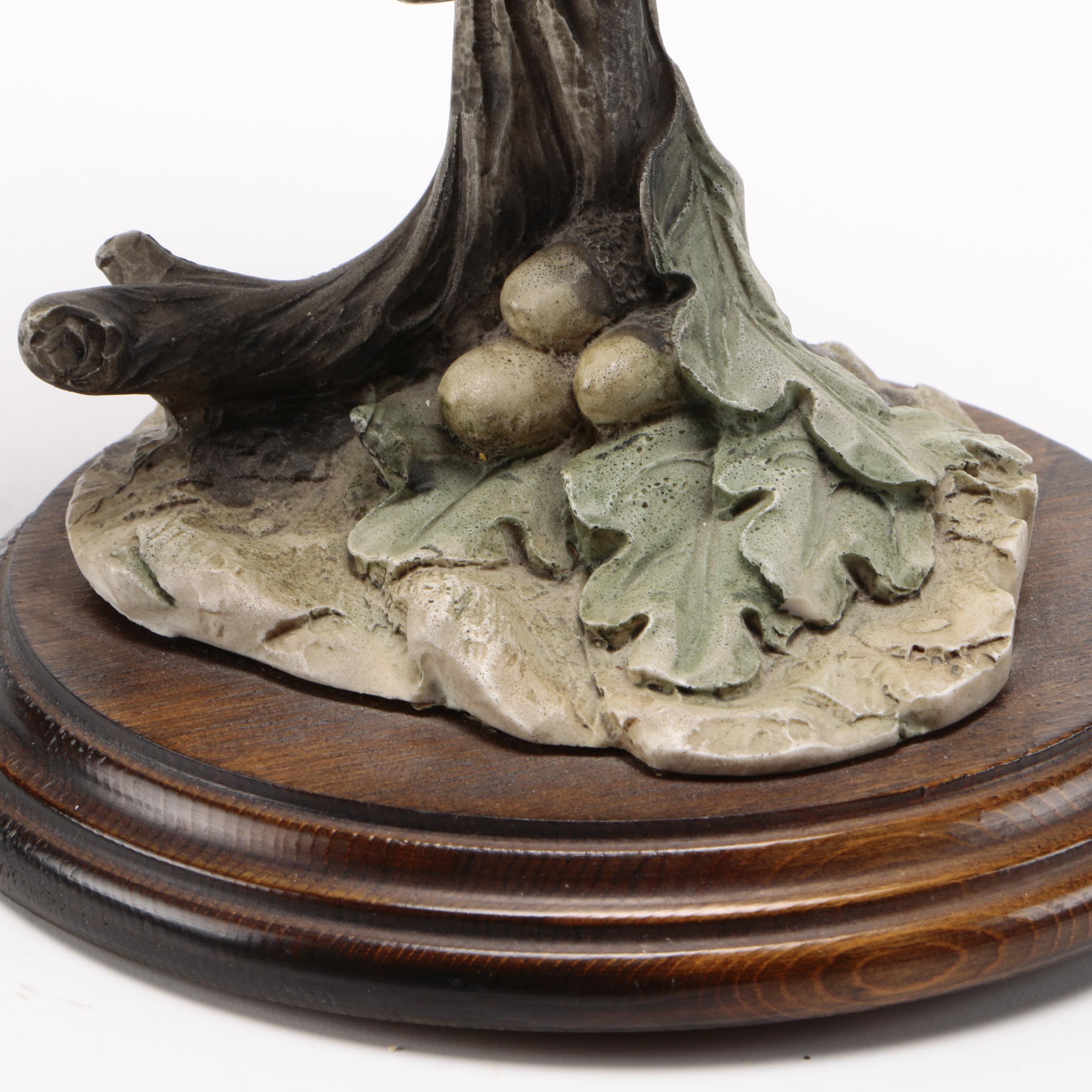 White Ceramic Bird Figurine