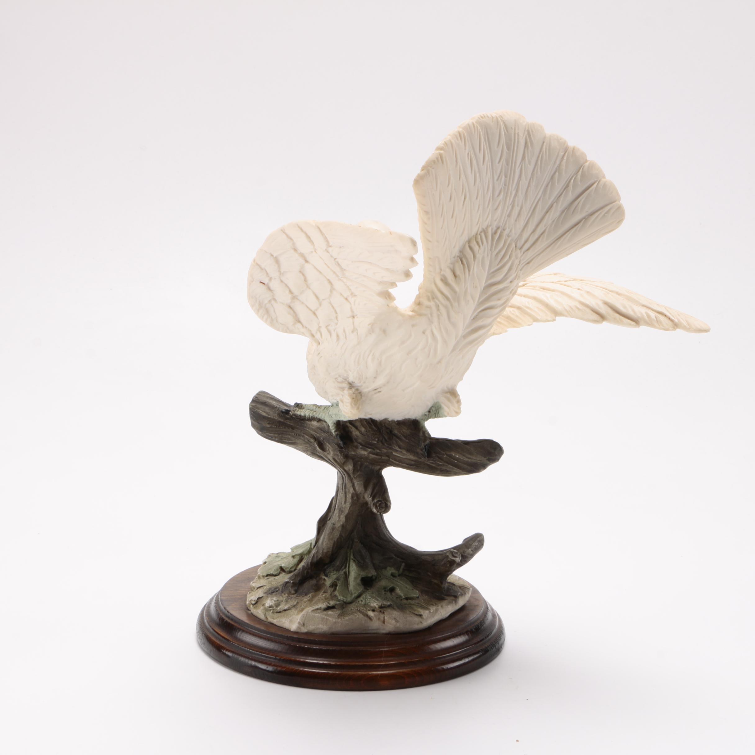 White Ceramic Bird Figurine