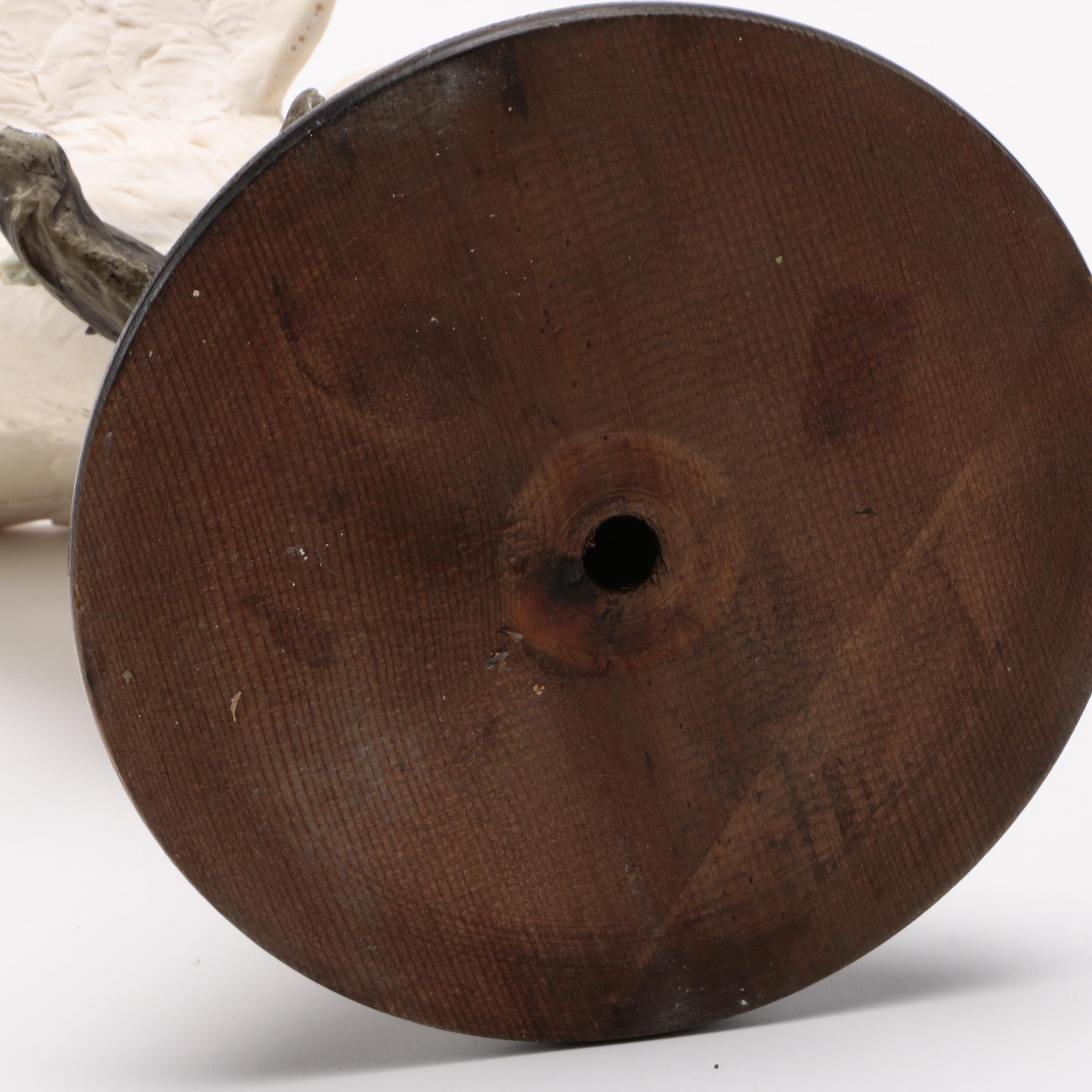 White Ceramic Bird Figurine