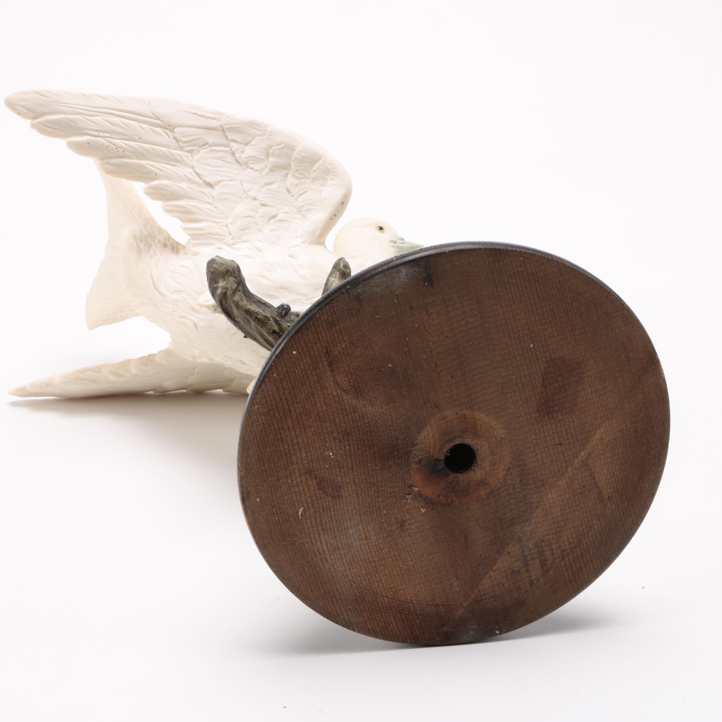 White Ceramic Bird Figurine