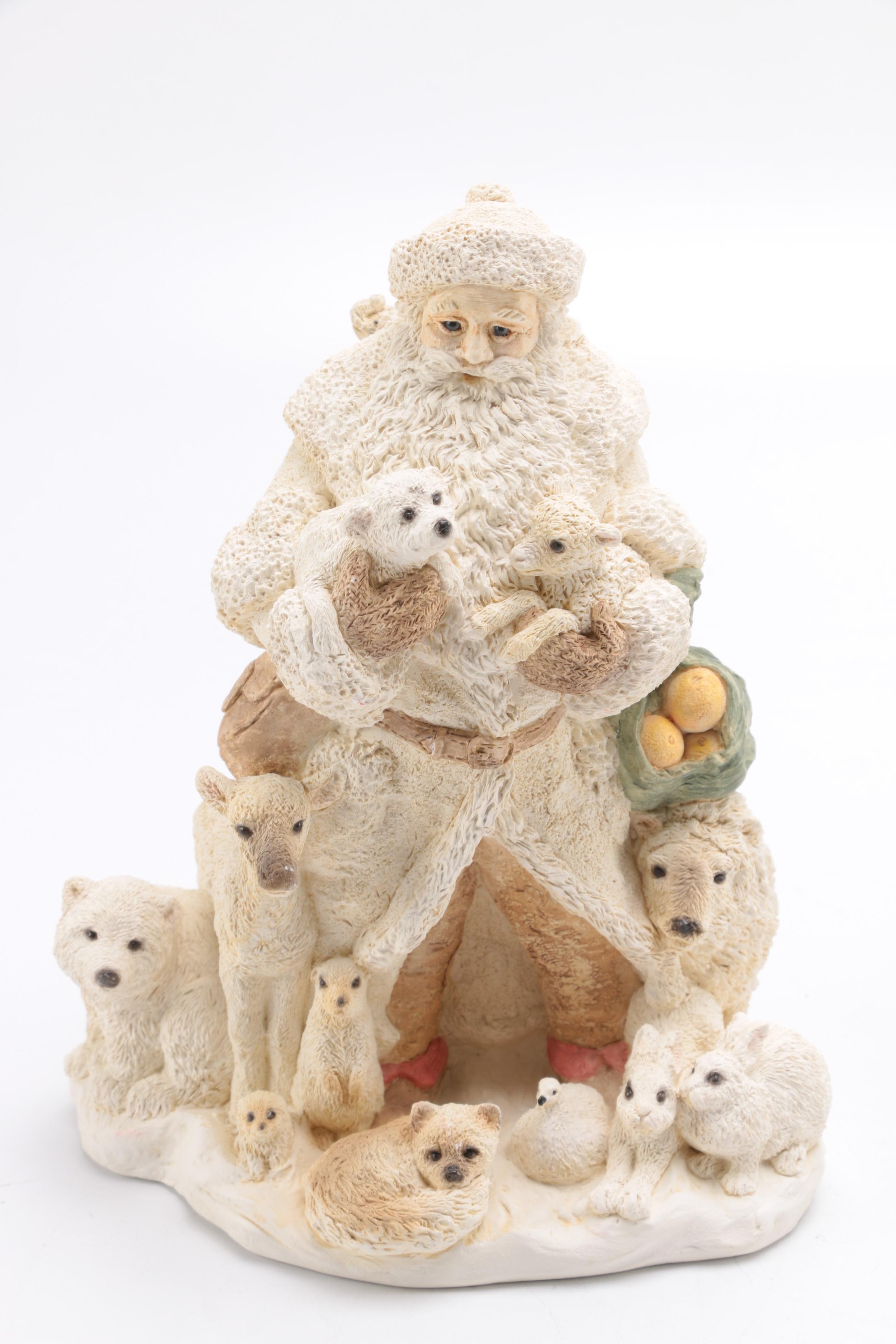 Limited Edition Arctic Santa Clause Figurines by Susan Bradford