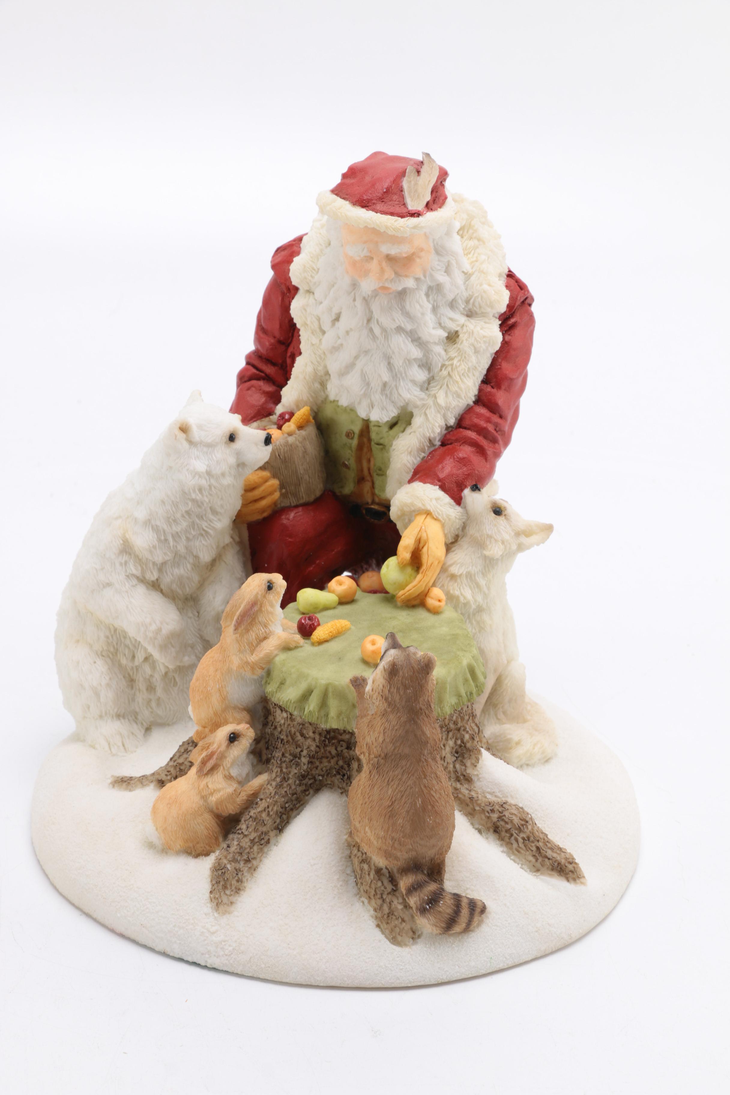 Limited Edition Arctic Santa Clause Figurines by Susan Bradford