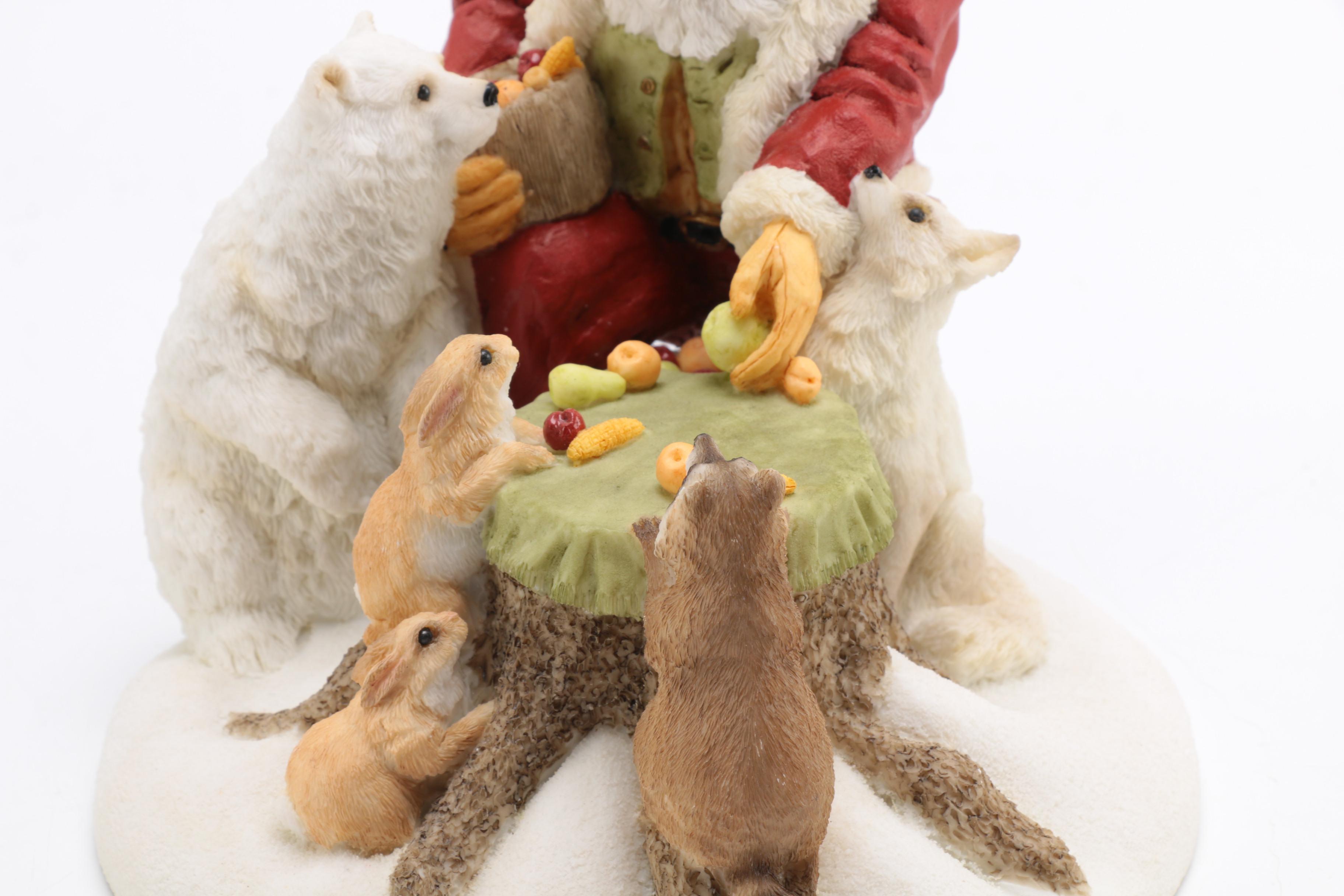 Limited Edition Arctic Santa Clause Figurines by Susan Bradford