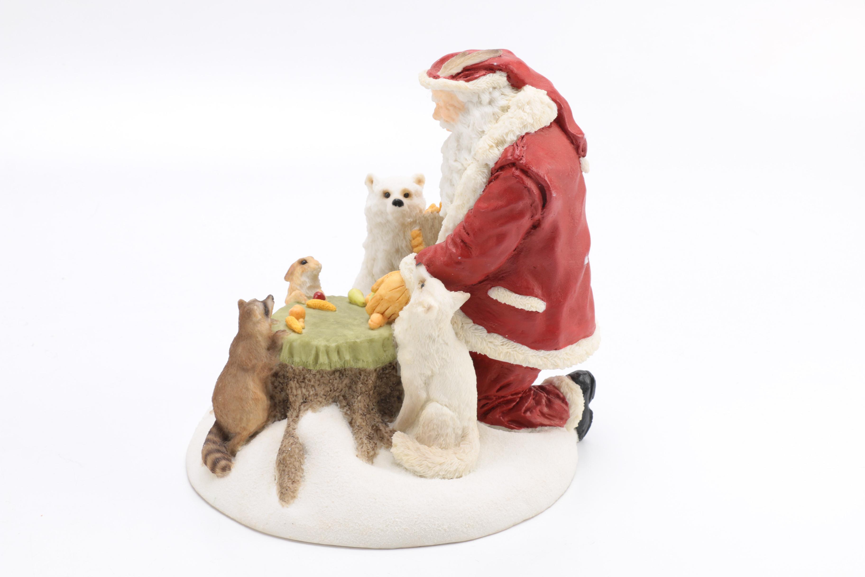 Limited Edition Arctic Santa Clause Figurines by Susan Bradford
