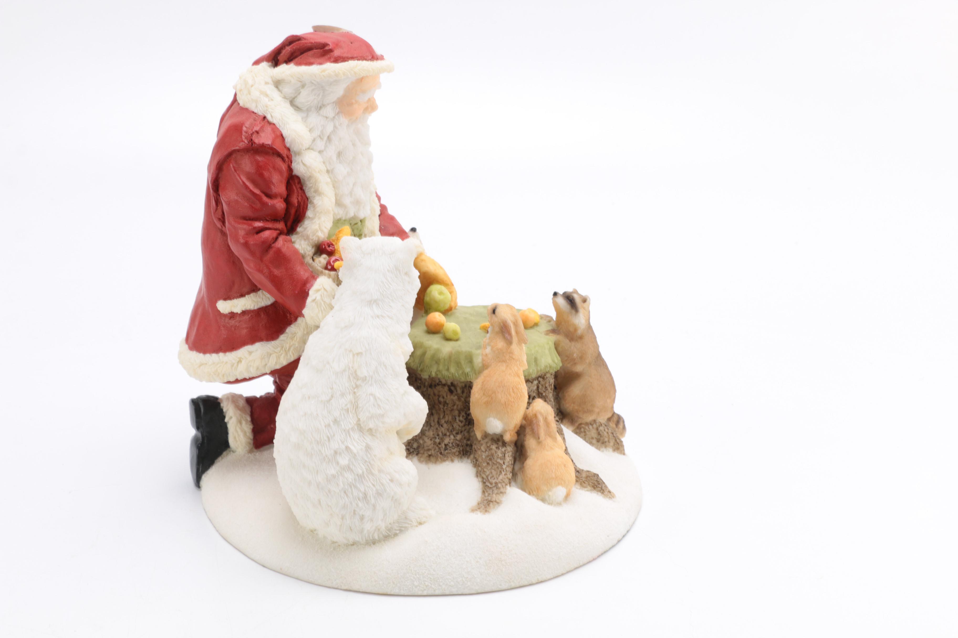 Limited Edition Arctic Santa Clause Figurines by Susan Bradford