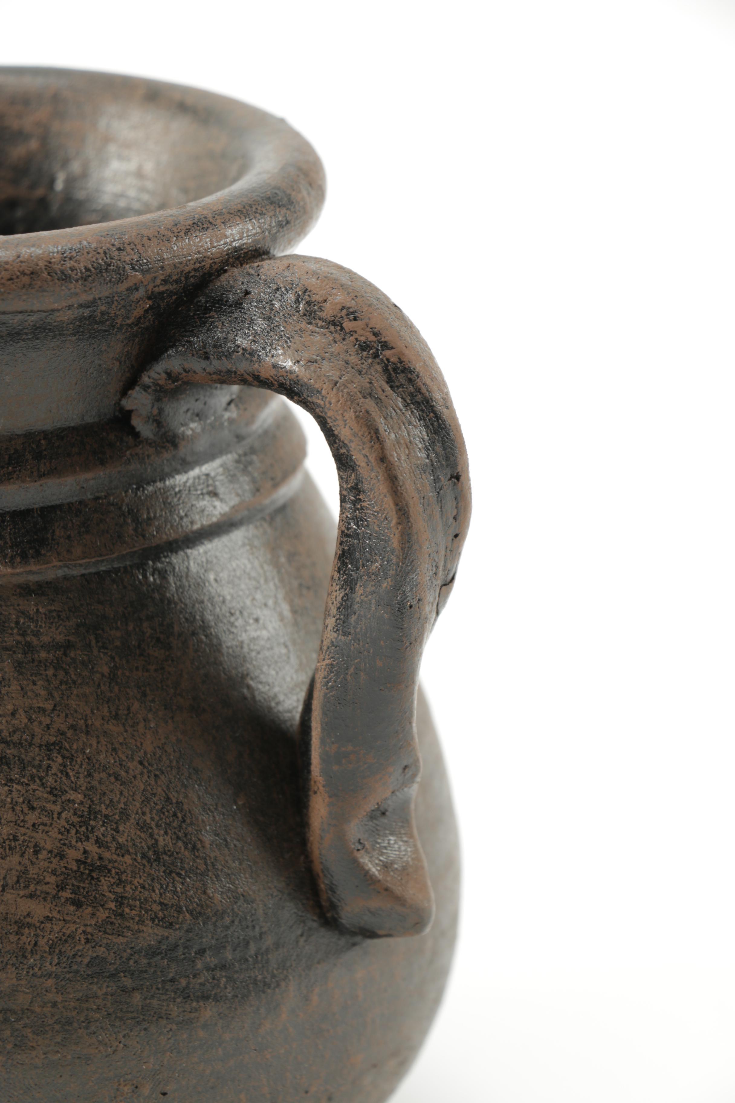 Hand Thrown Stoneware Pitcher and Figural Bowl