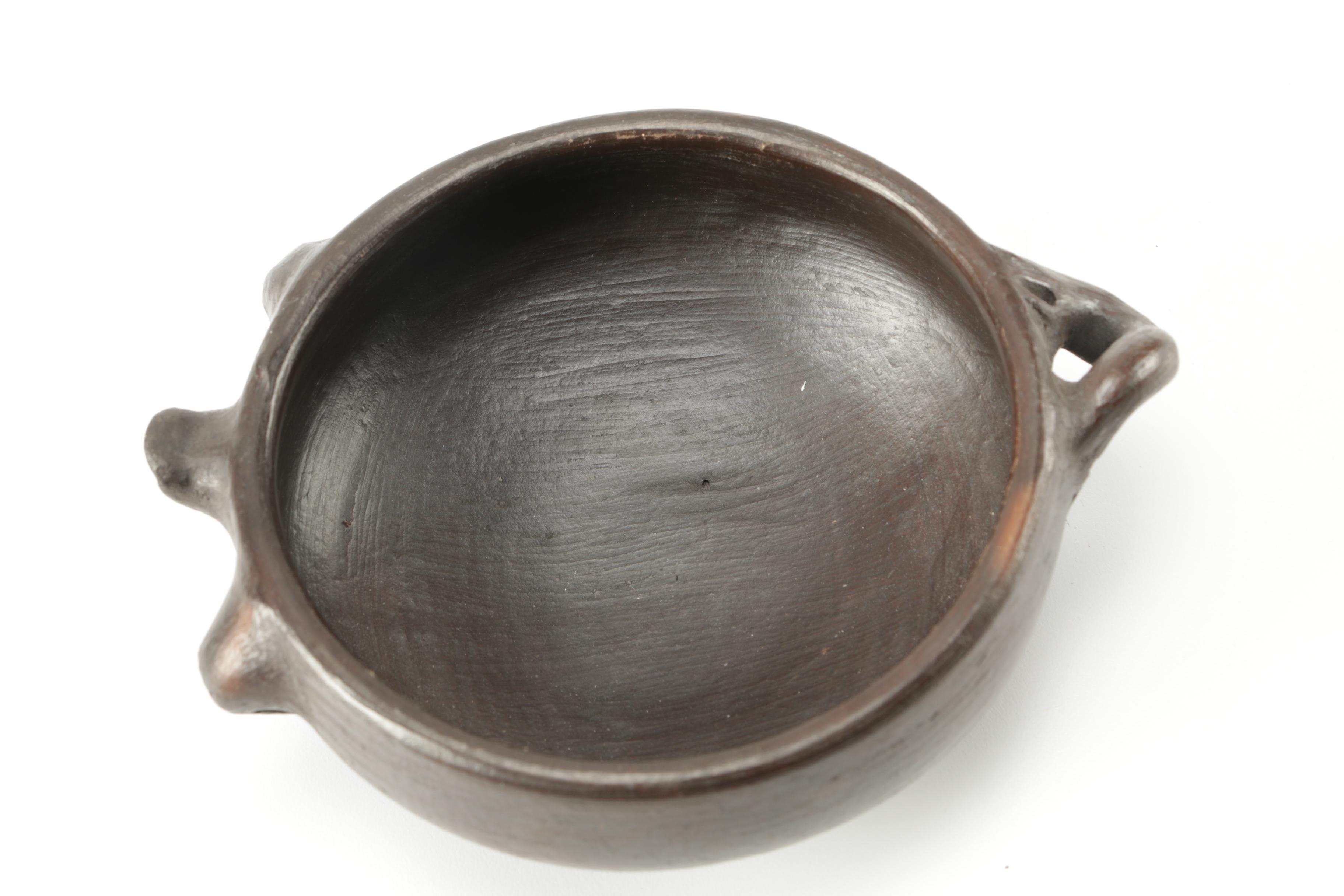 Hand Thrown Stoneware Pitcher and Figural Bowl