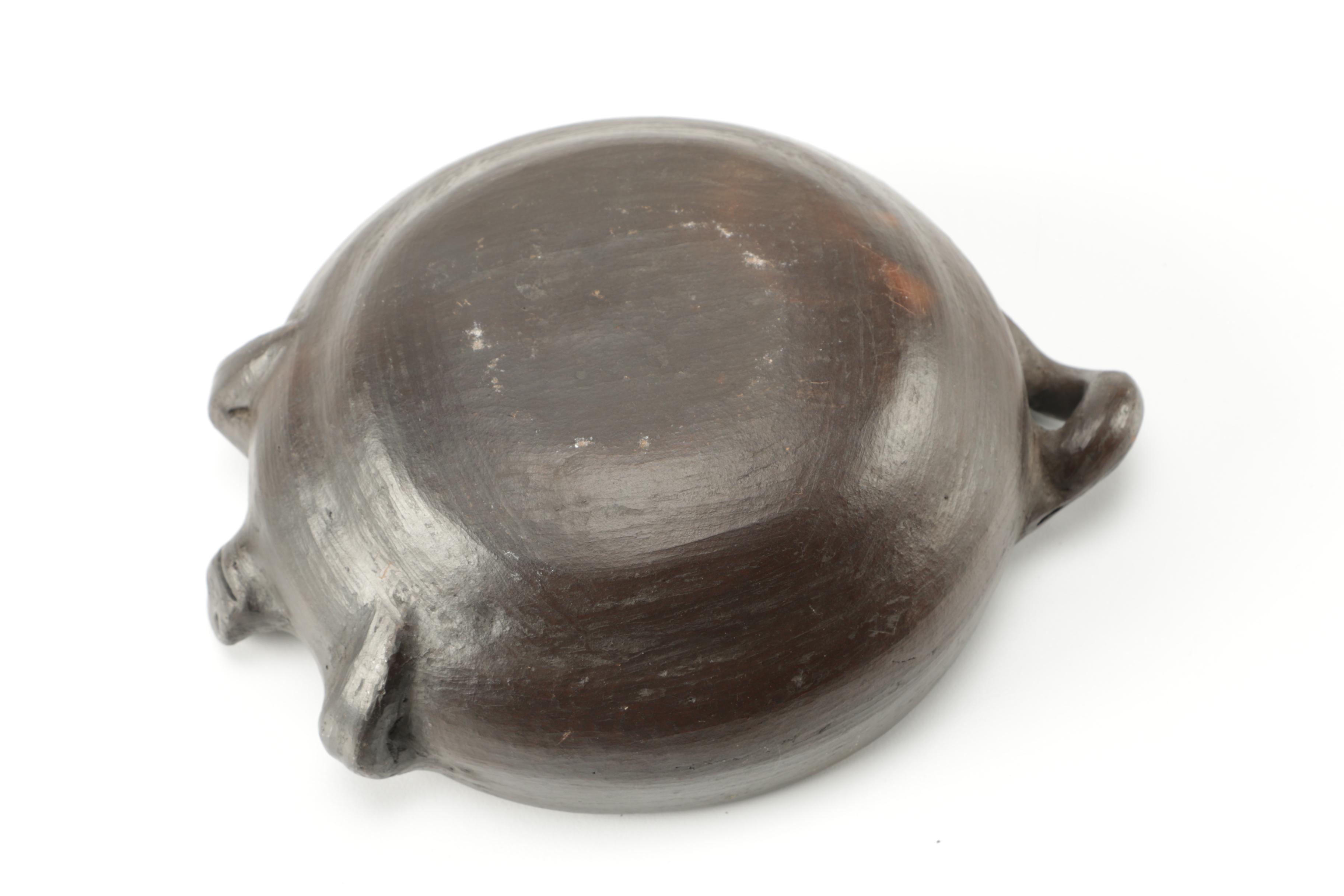 Hand Thrown Stoneware Pitcher and Figural Bowl