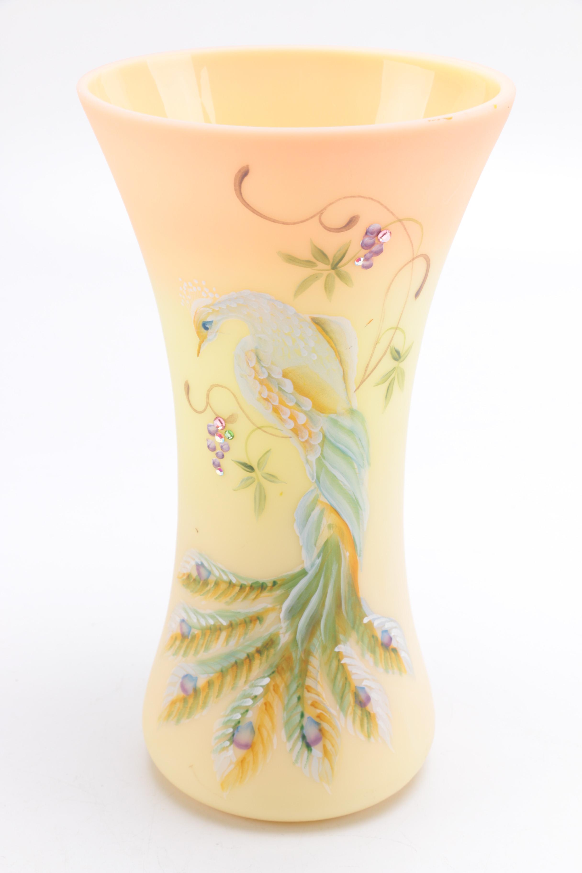 J.K. Spindler Limited Edition Fenton Glass Vase