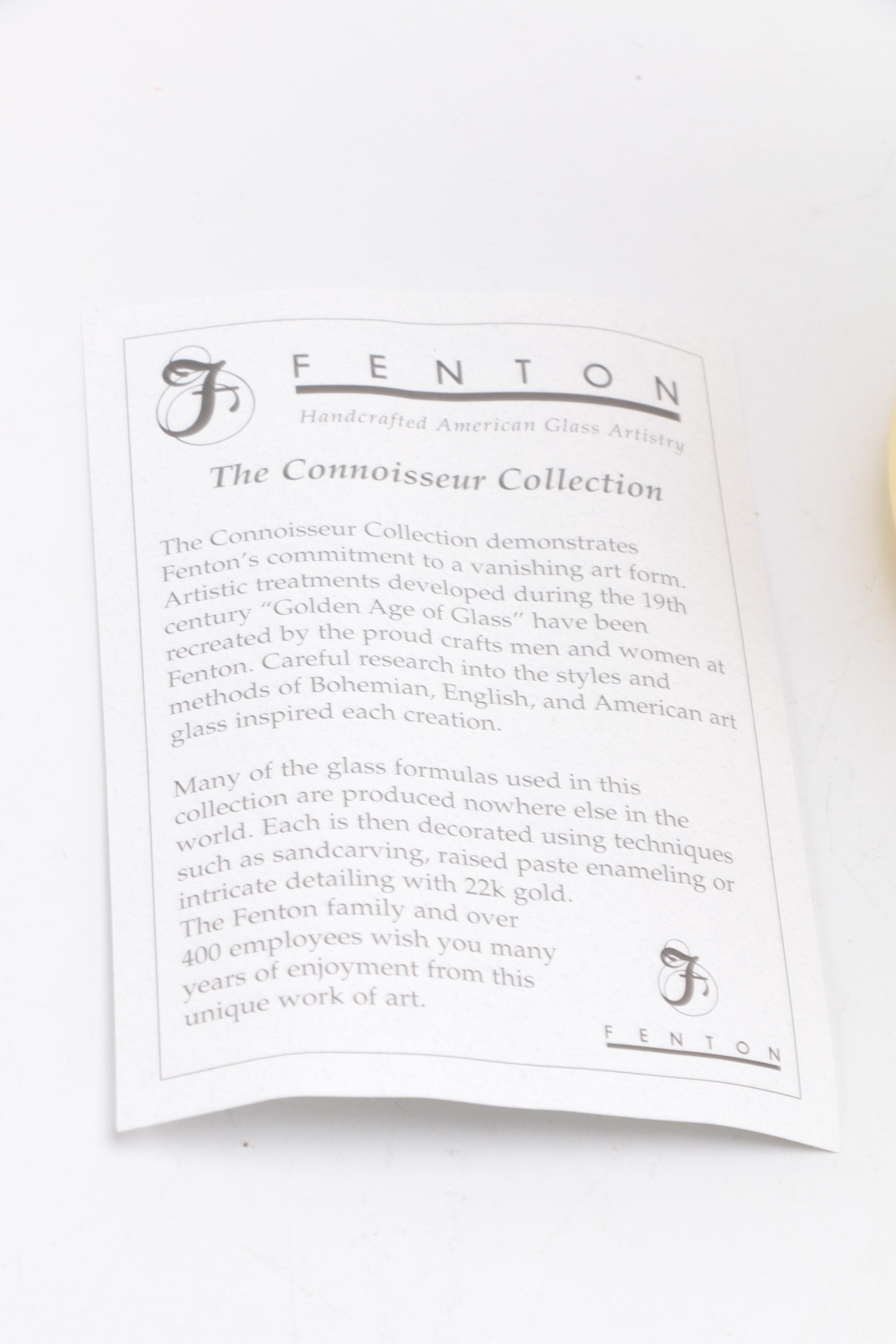 J.K. Spindler Limited Edition Fenton Glass Vase