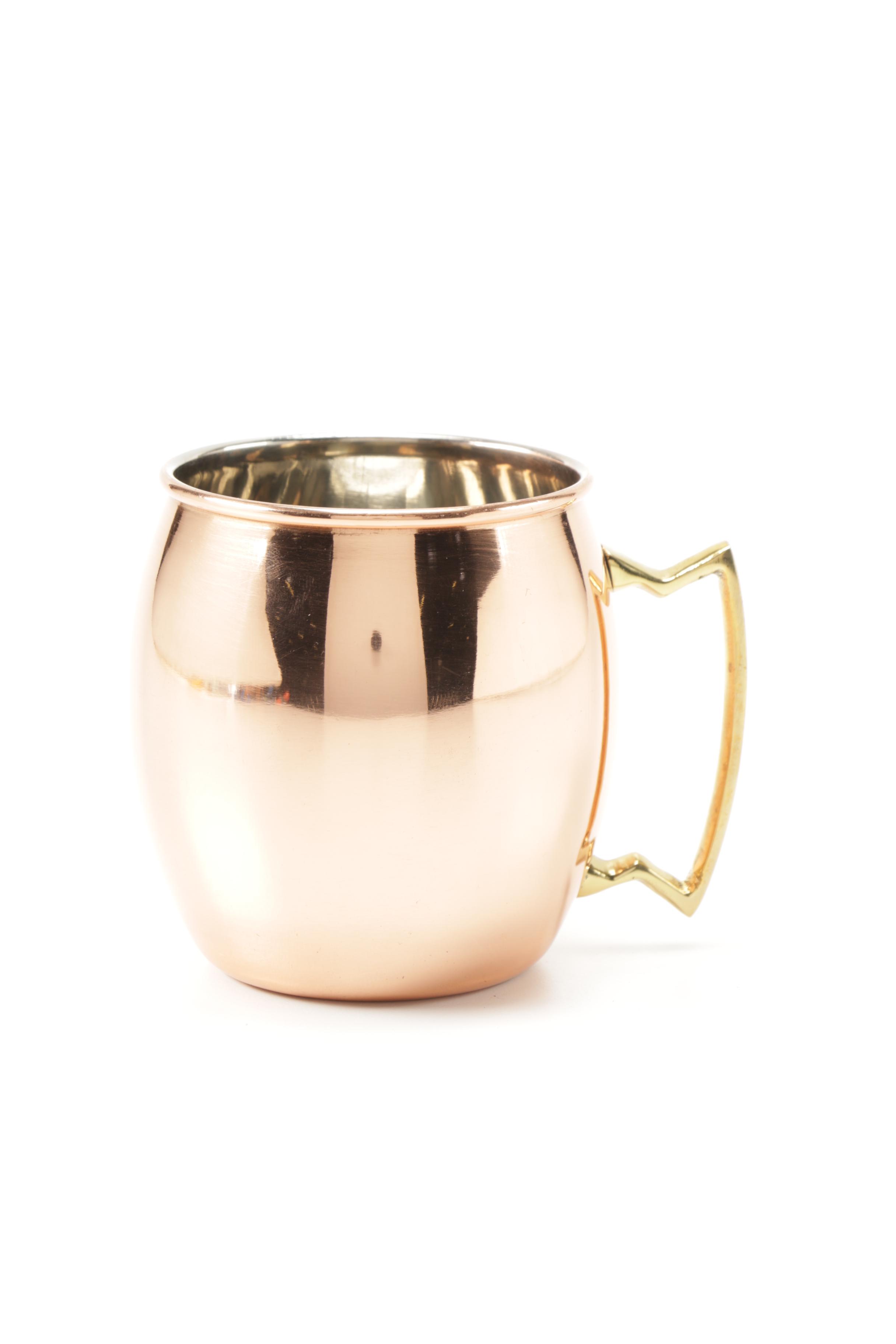 Old Dutch International Copper Plated Mugs