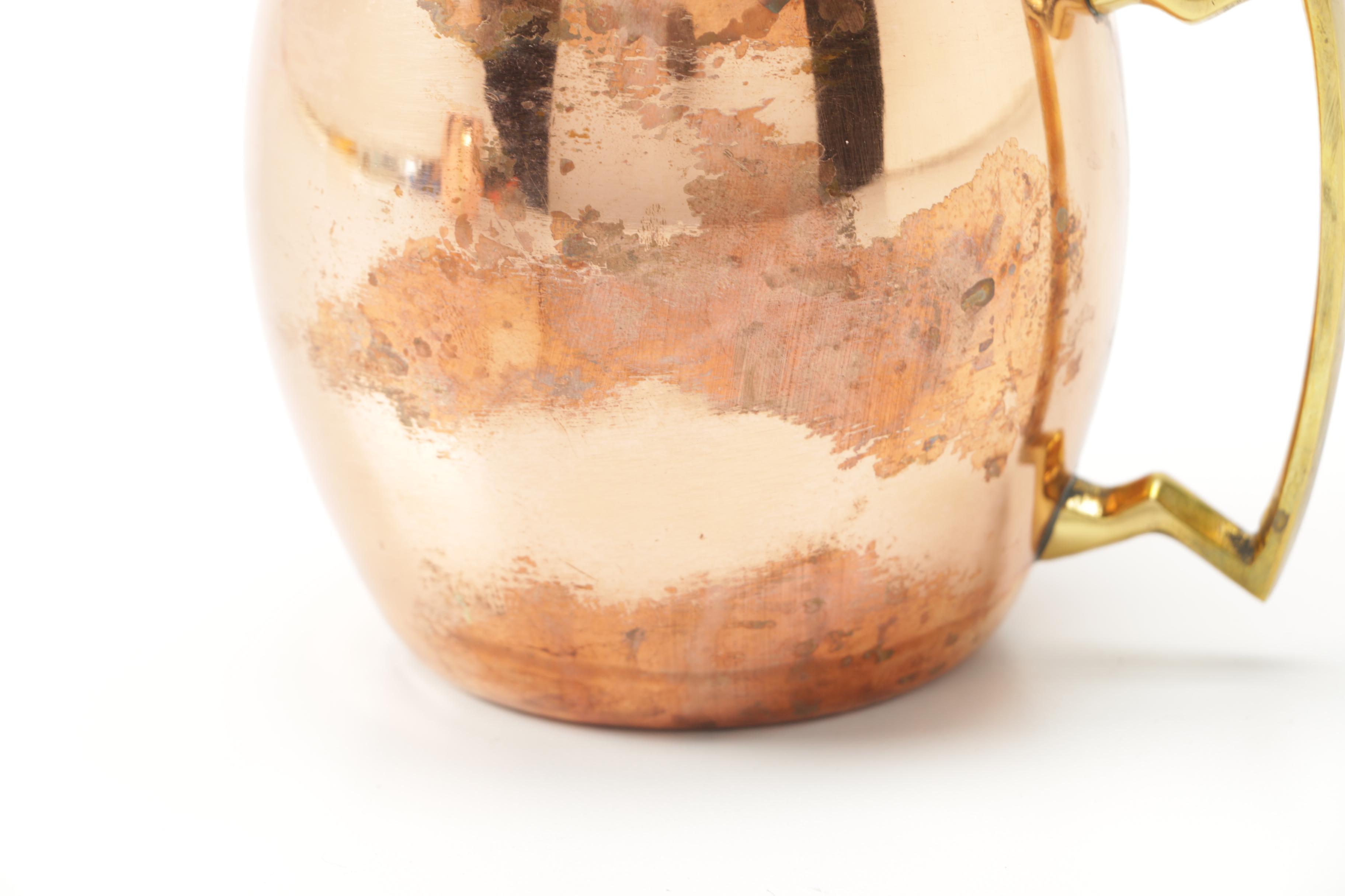 Old Dutch International Copper Plated Mugs