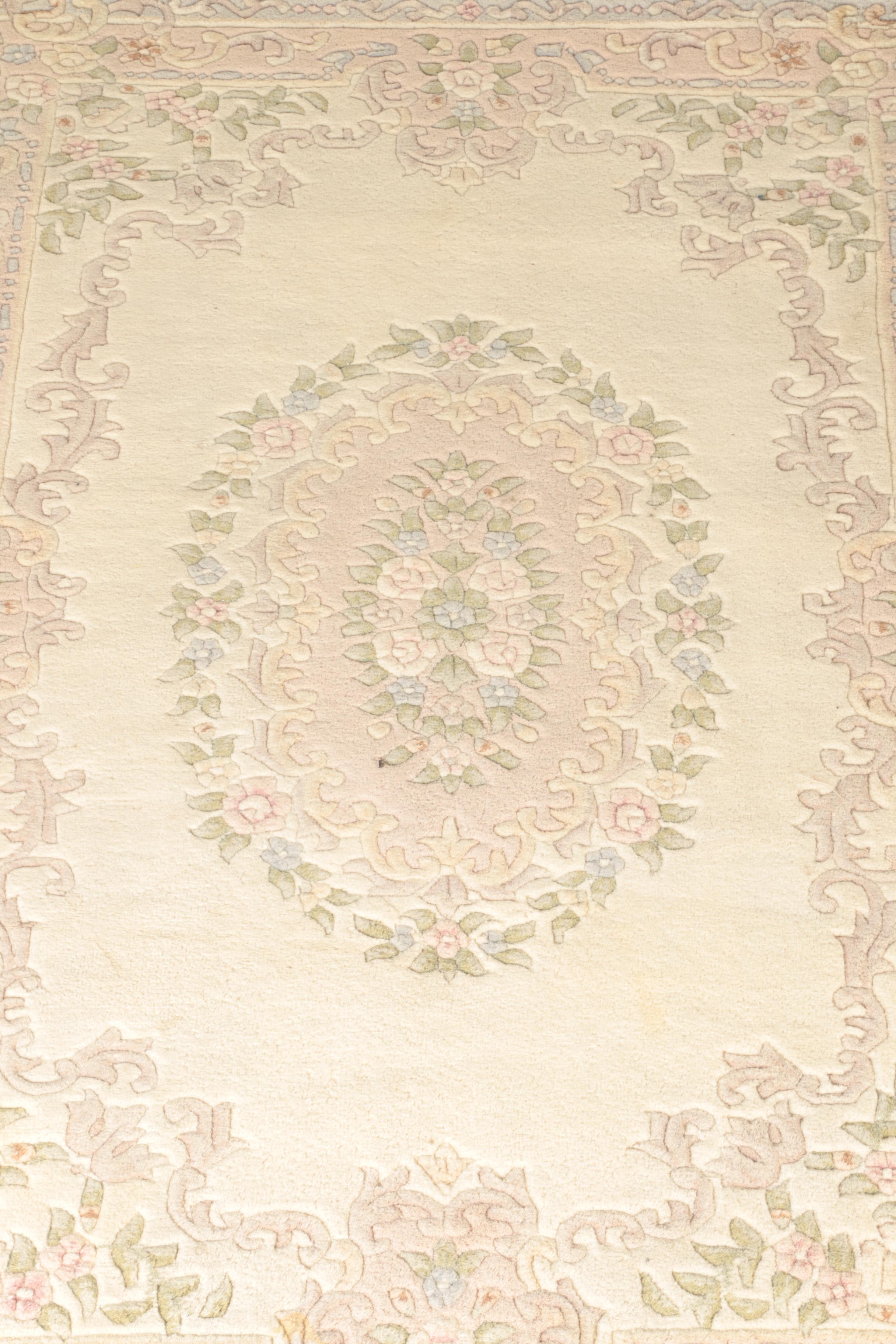 Hand-Knotted Chinese Wool Area Rug