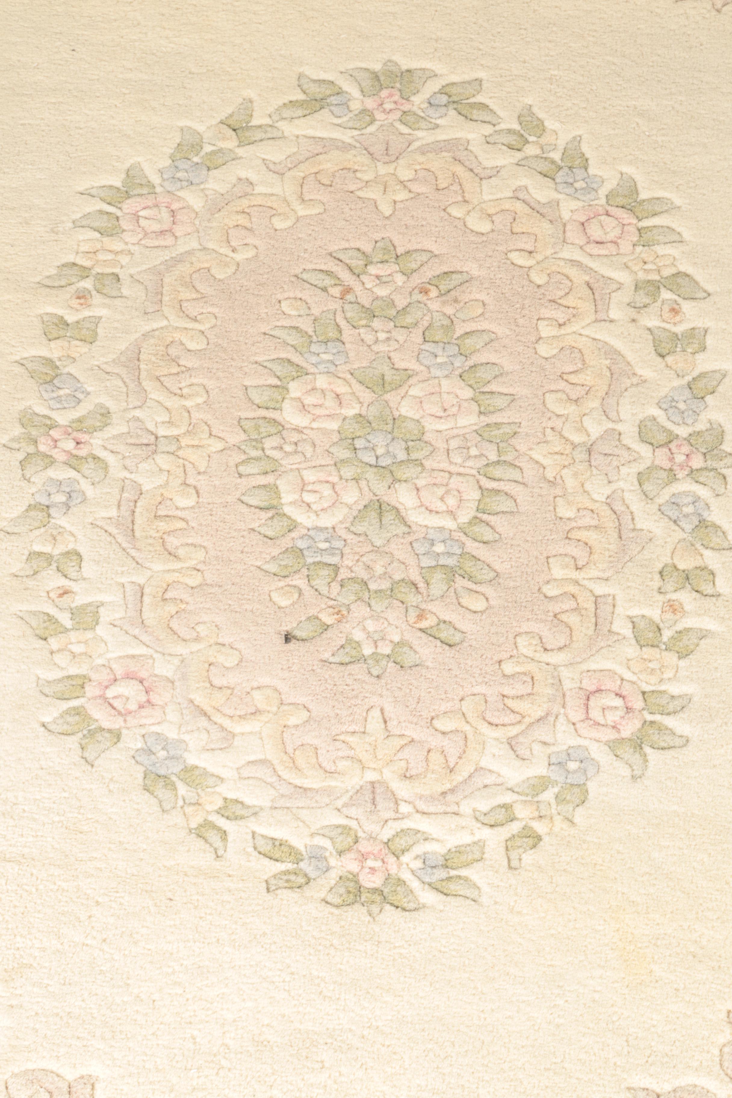 Hand-Knotted Chinese Wool Area Rug