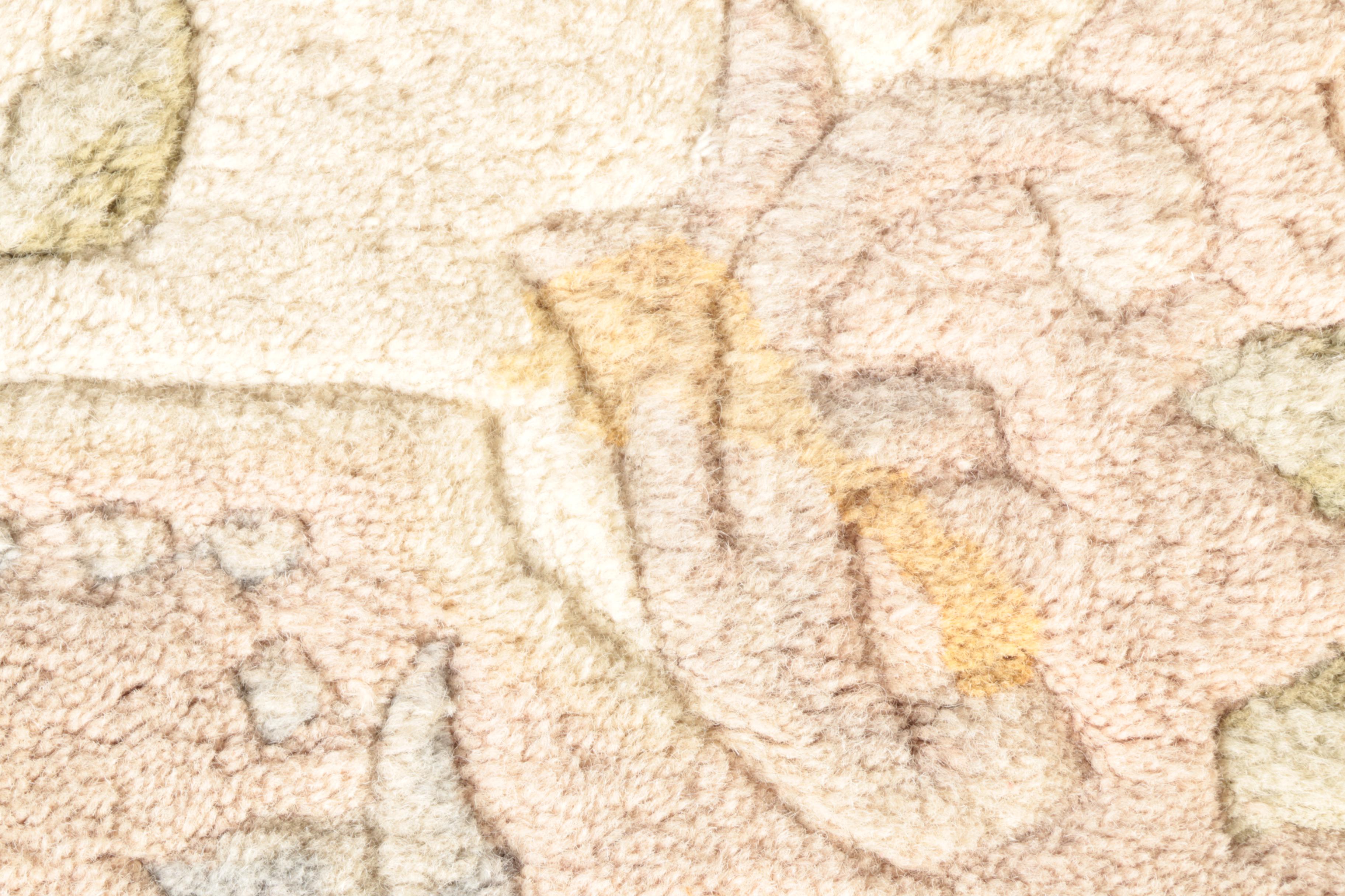 Hand-Knotted Chinese Wool Area Rug