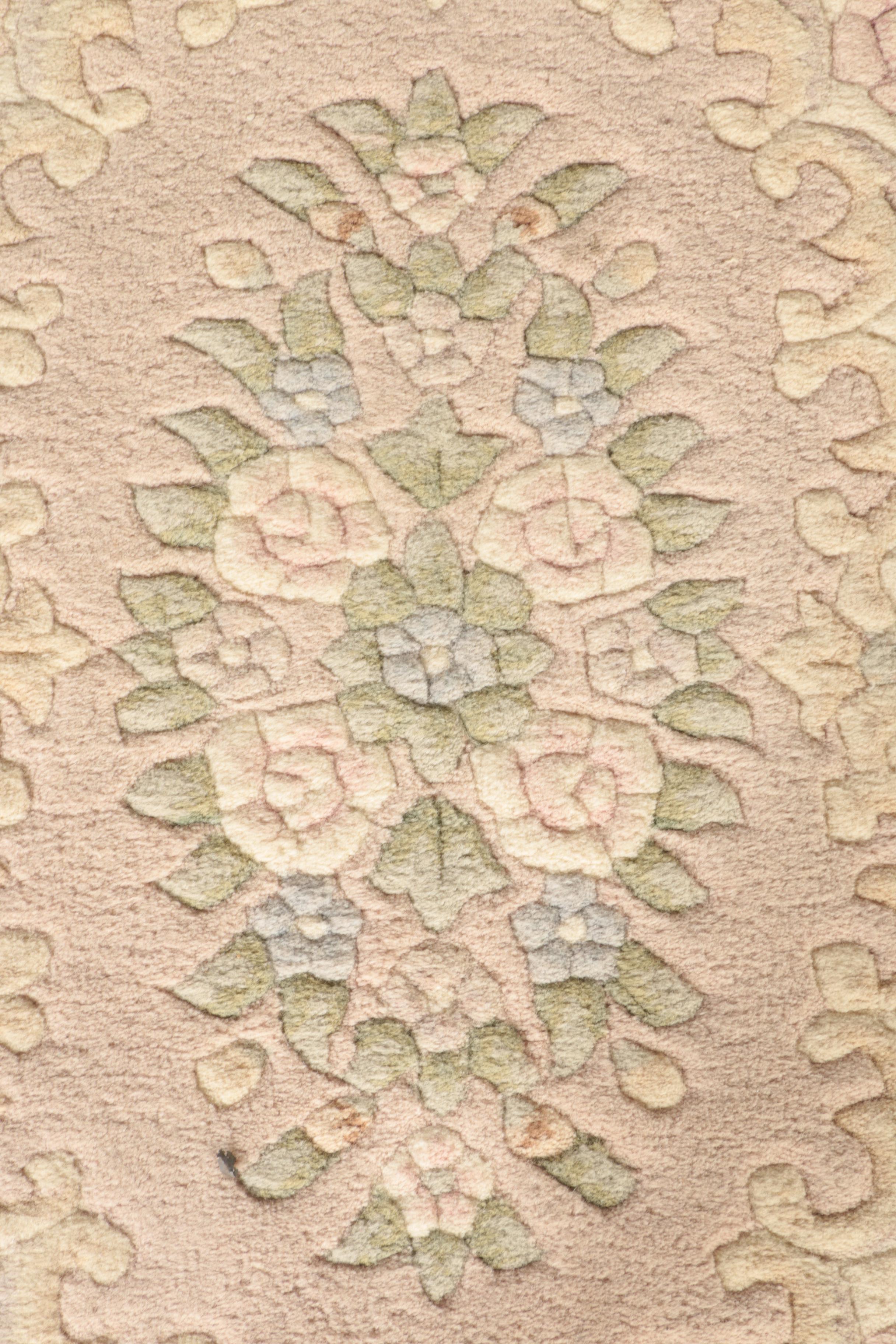 Hand-Knotted Chinese Wool Area Rug