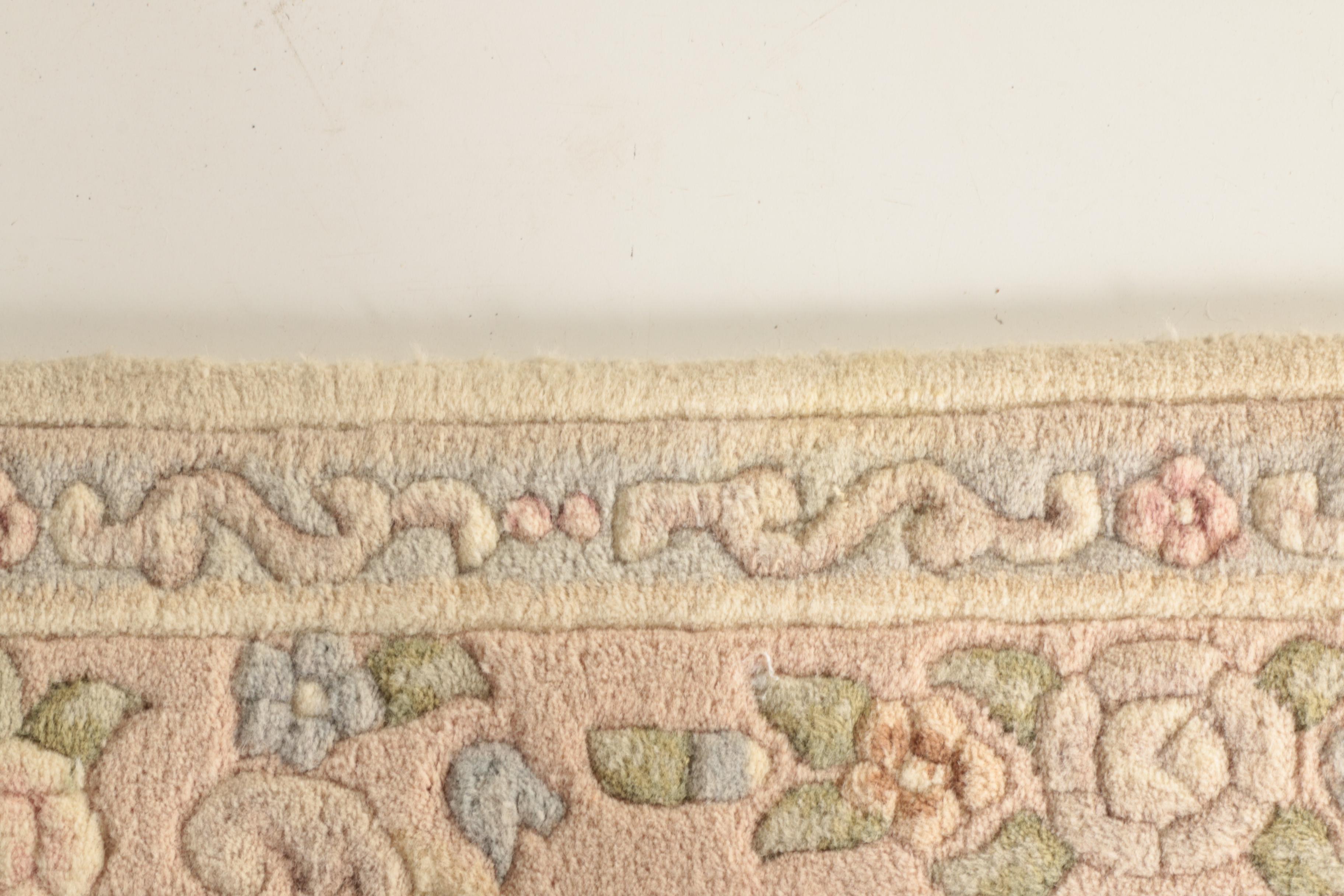 Hand-Knotted Chinese Wool Area Rug