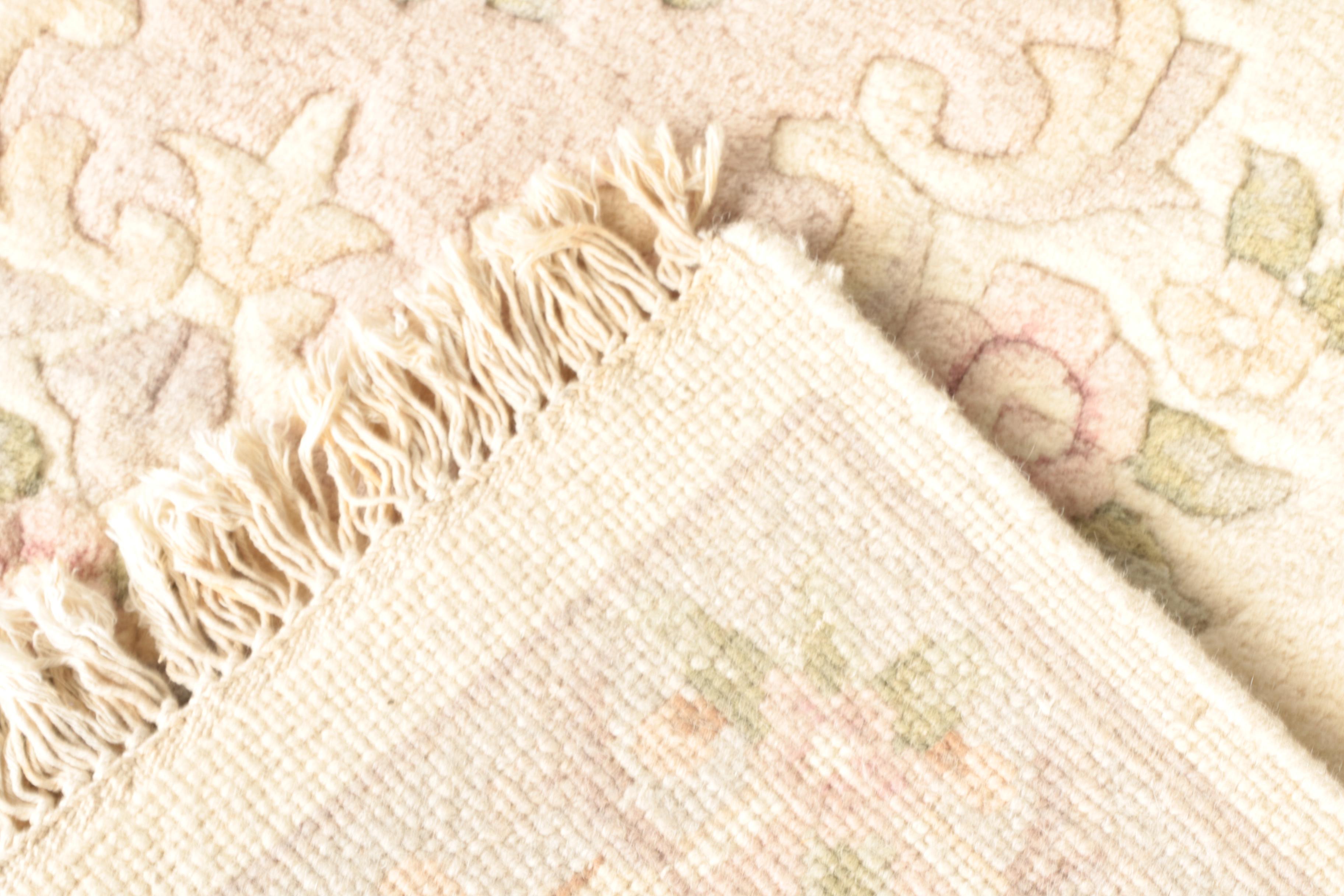 Hand-Knotted Chinese Wool Area Rug