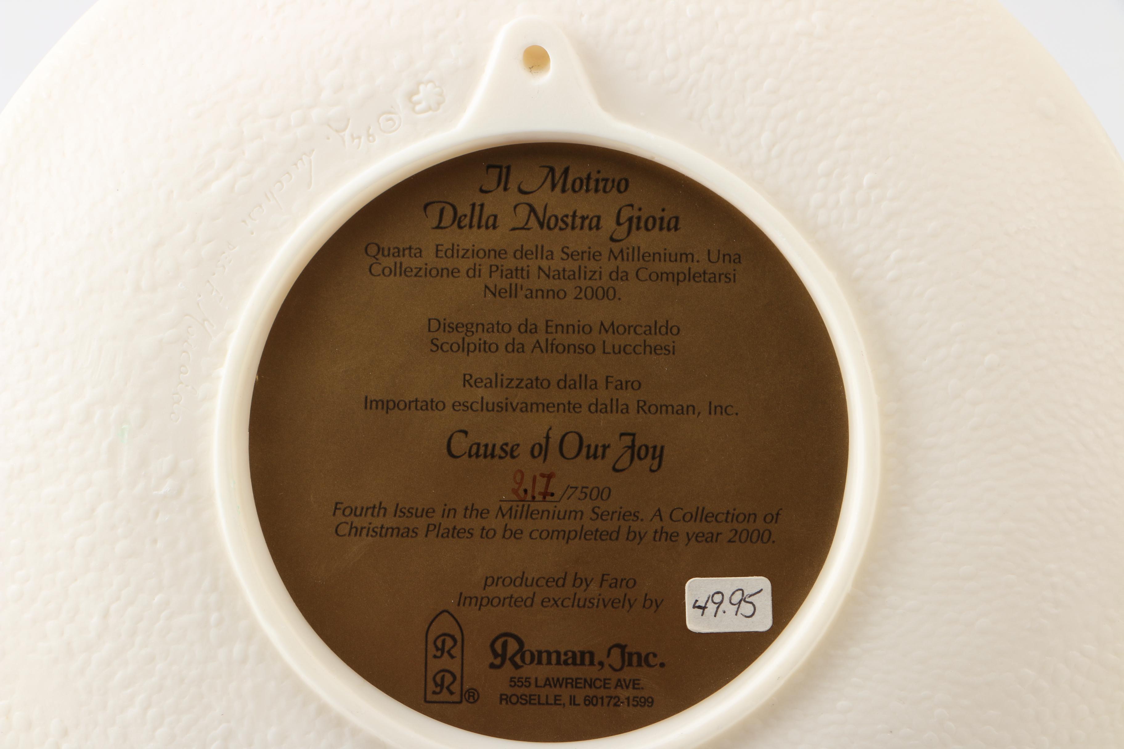 Limited Edition Roman Inc. "Millenium" Plates and Figurines