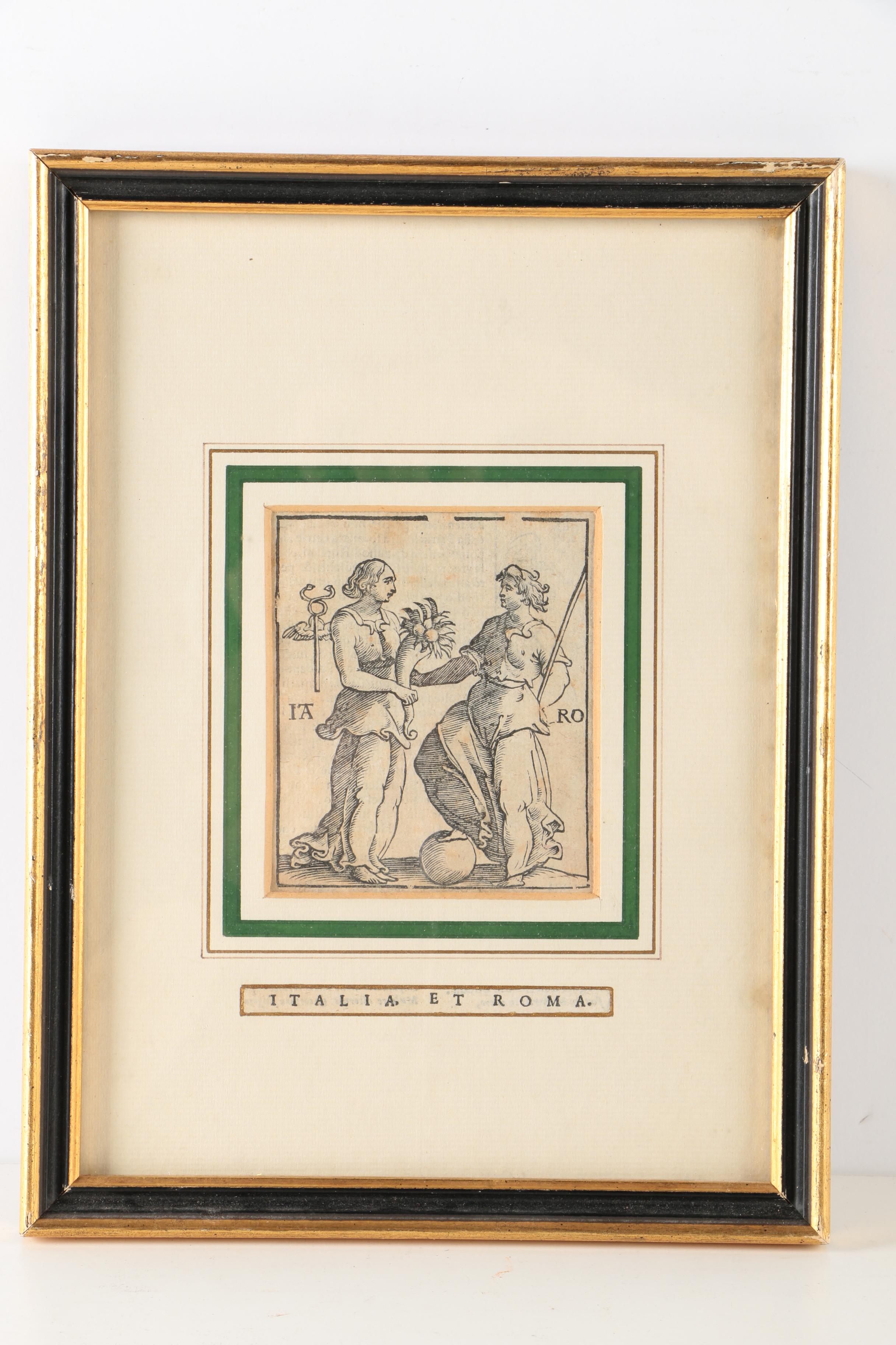 Woodcut Illustrations From Cesare Ripa's "Iconologia"