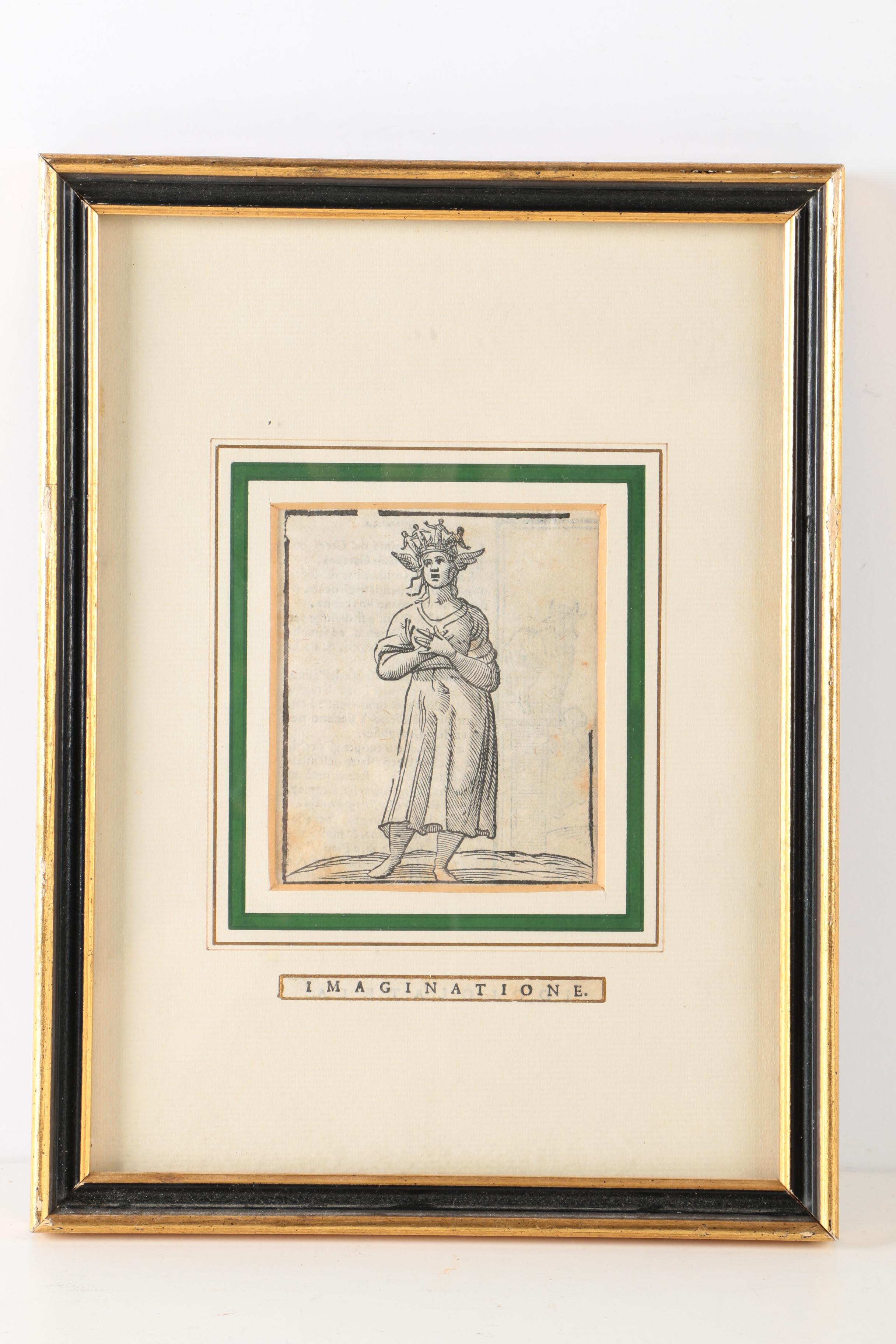 Woodcut Illustrations From Cesare Ripa's "Iconologia"