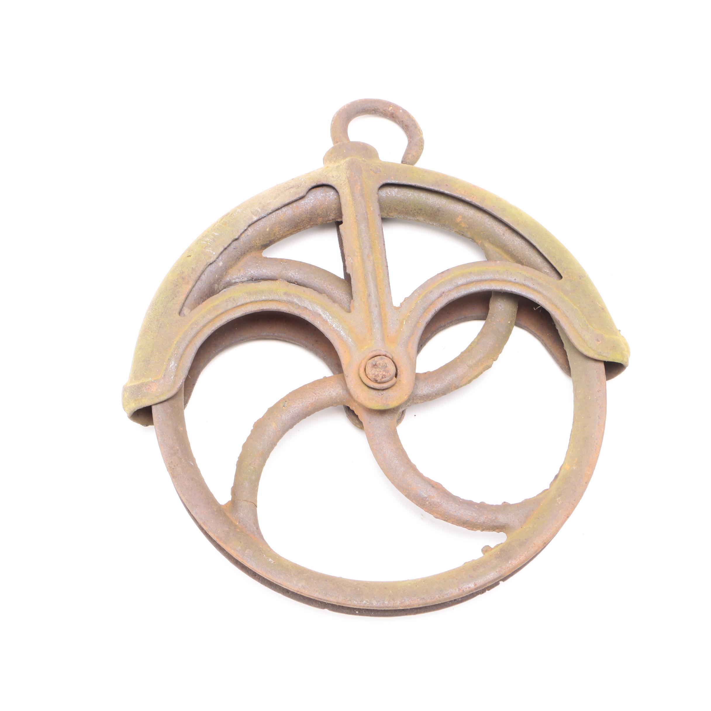 Vintage to Antique Iron Pulley Wheel
