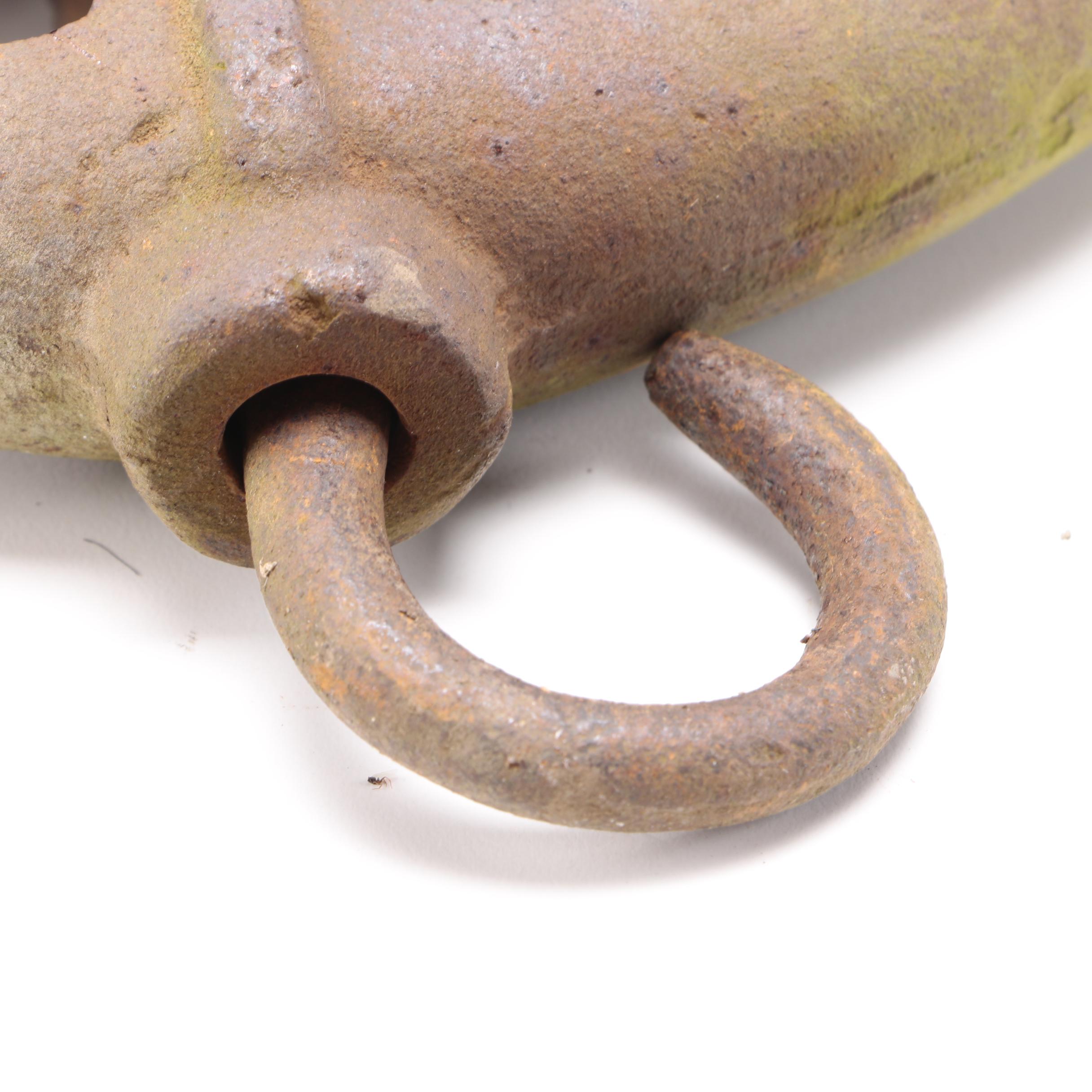 Vintage to Antique Iron Pulley Wheel