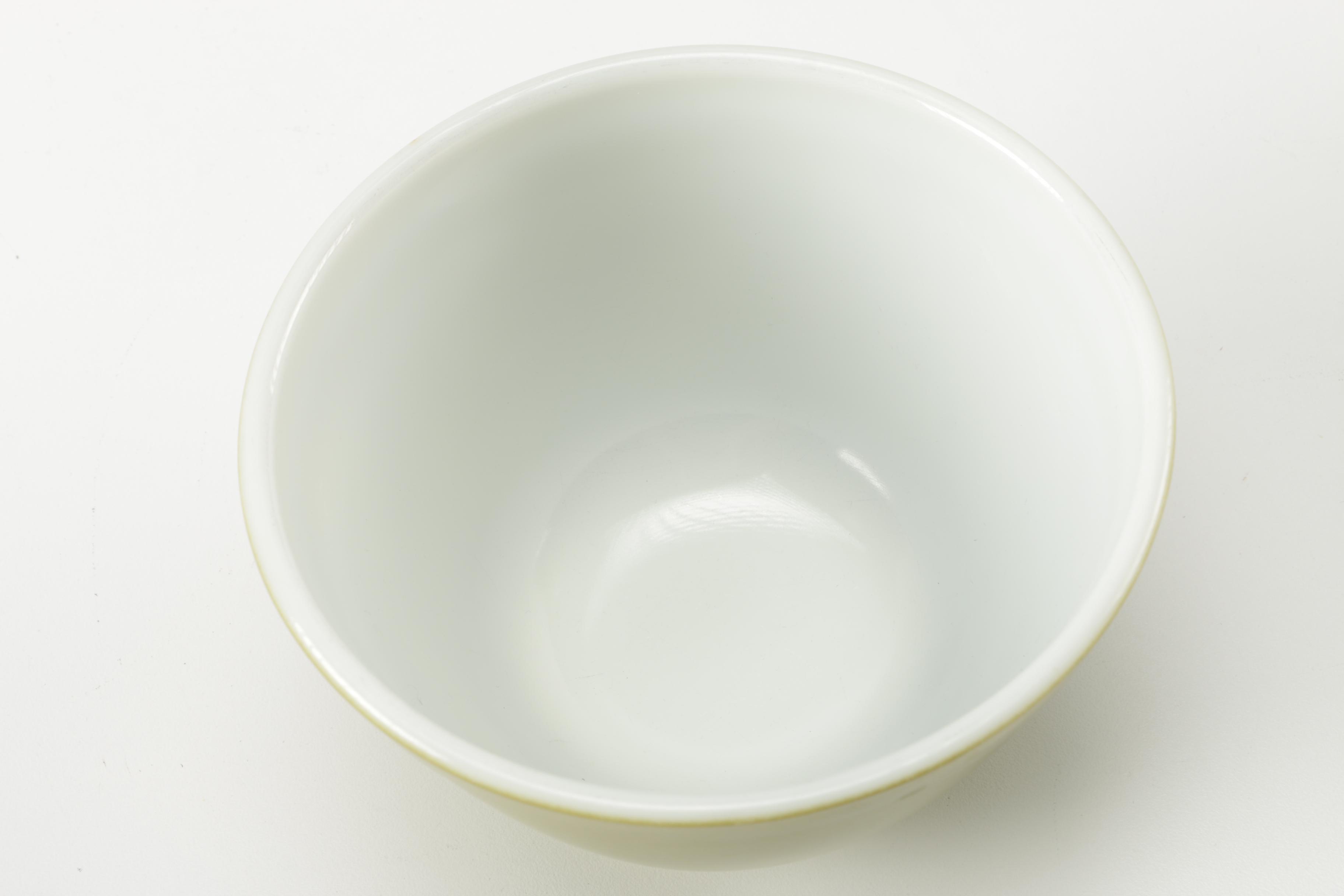 Vintage Pyrex Green Glass Mixing Bowls