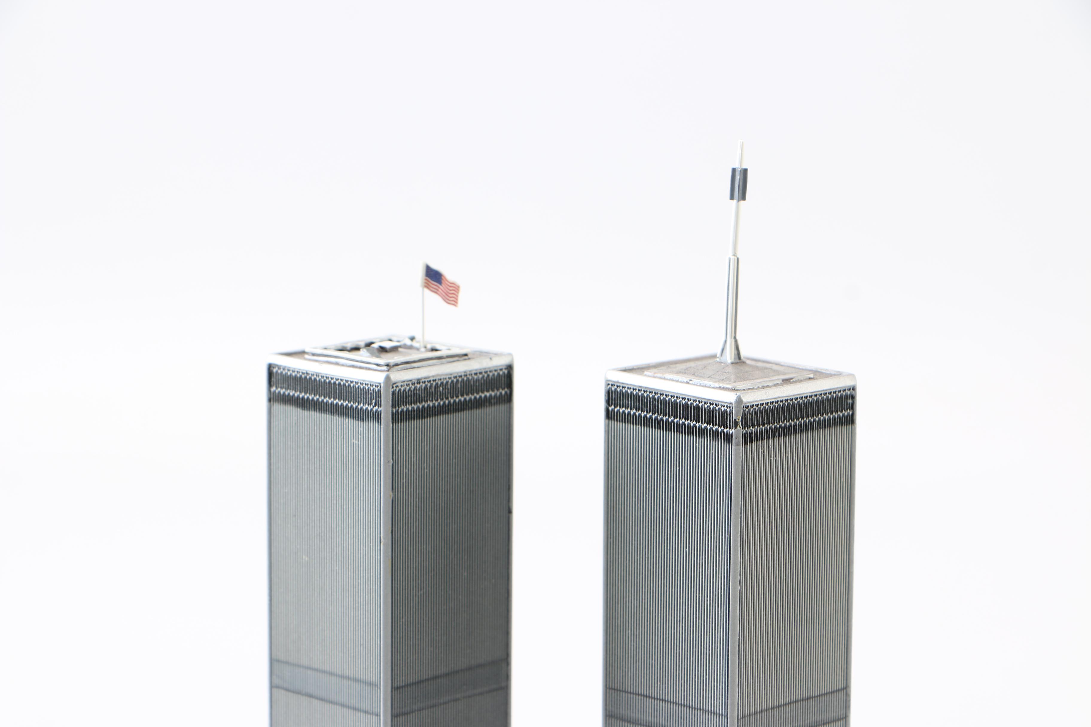 Statue of Liberty and Twin Tower Scale Models