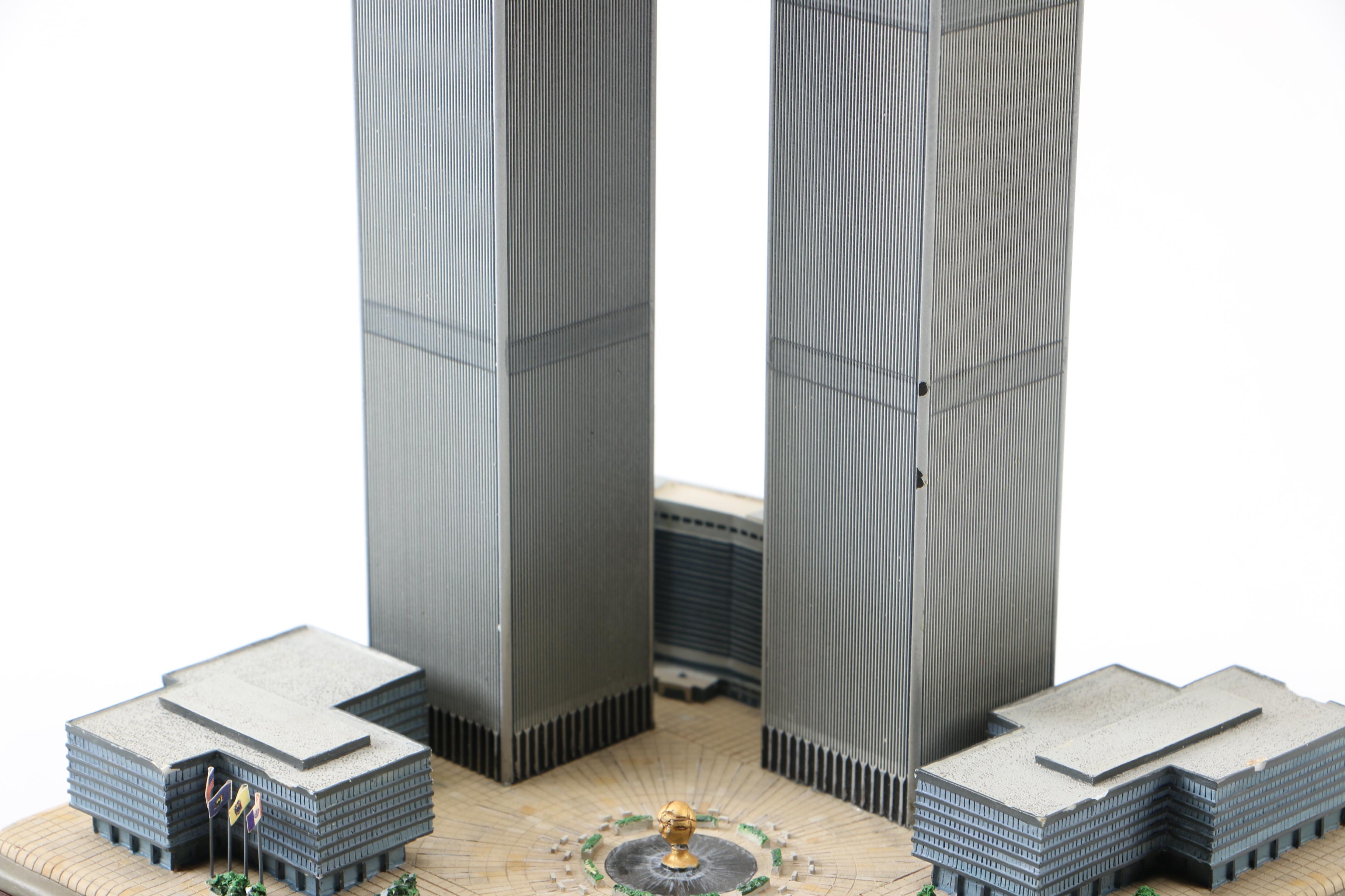 Statue of Liberty and Twin Tower Scale Models