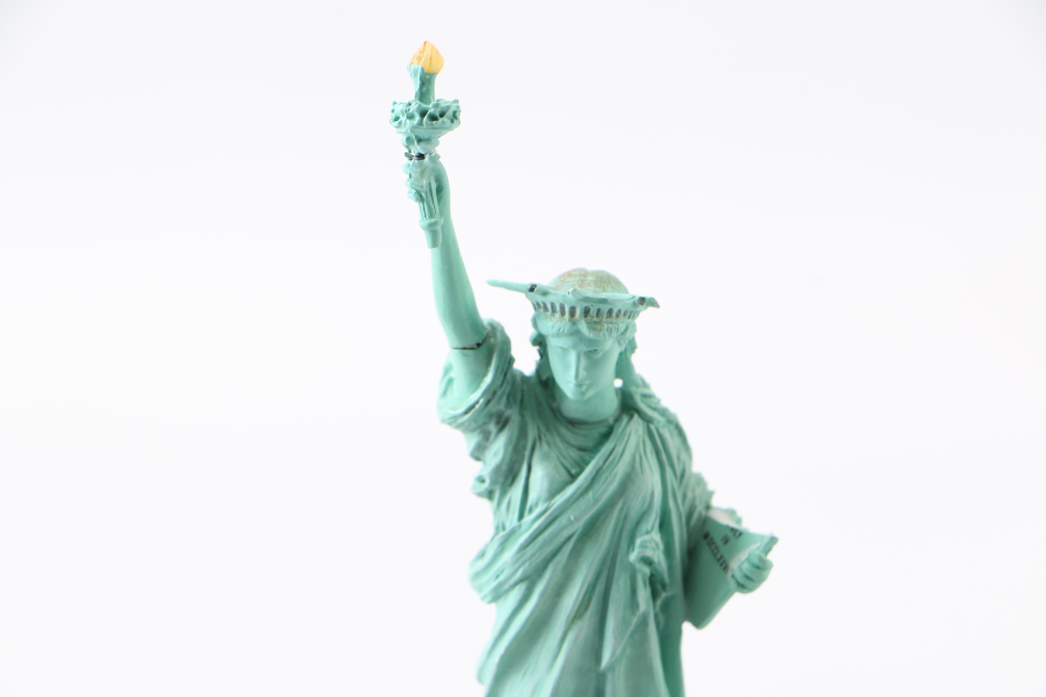 Statue of Liberty and Twin Tower Scale Models
