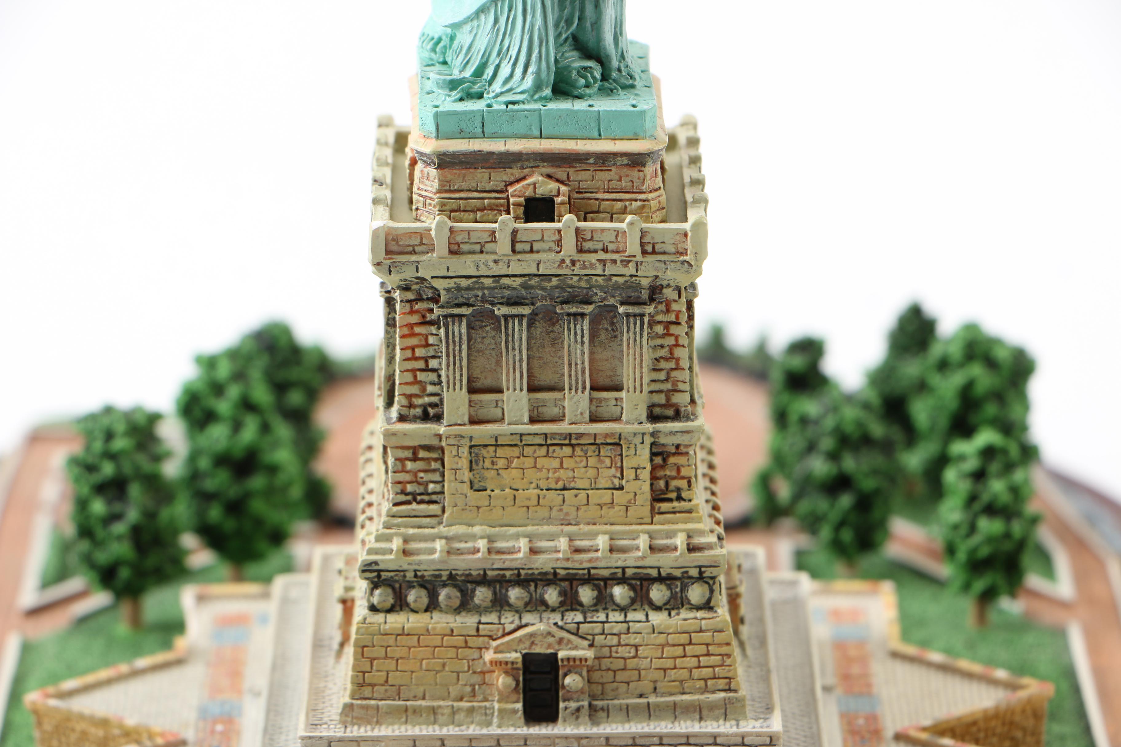 Statue of Liberty and Twin Tower Scale Models