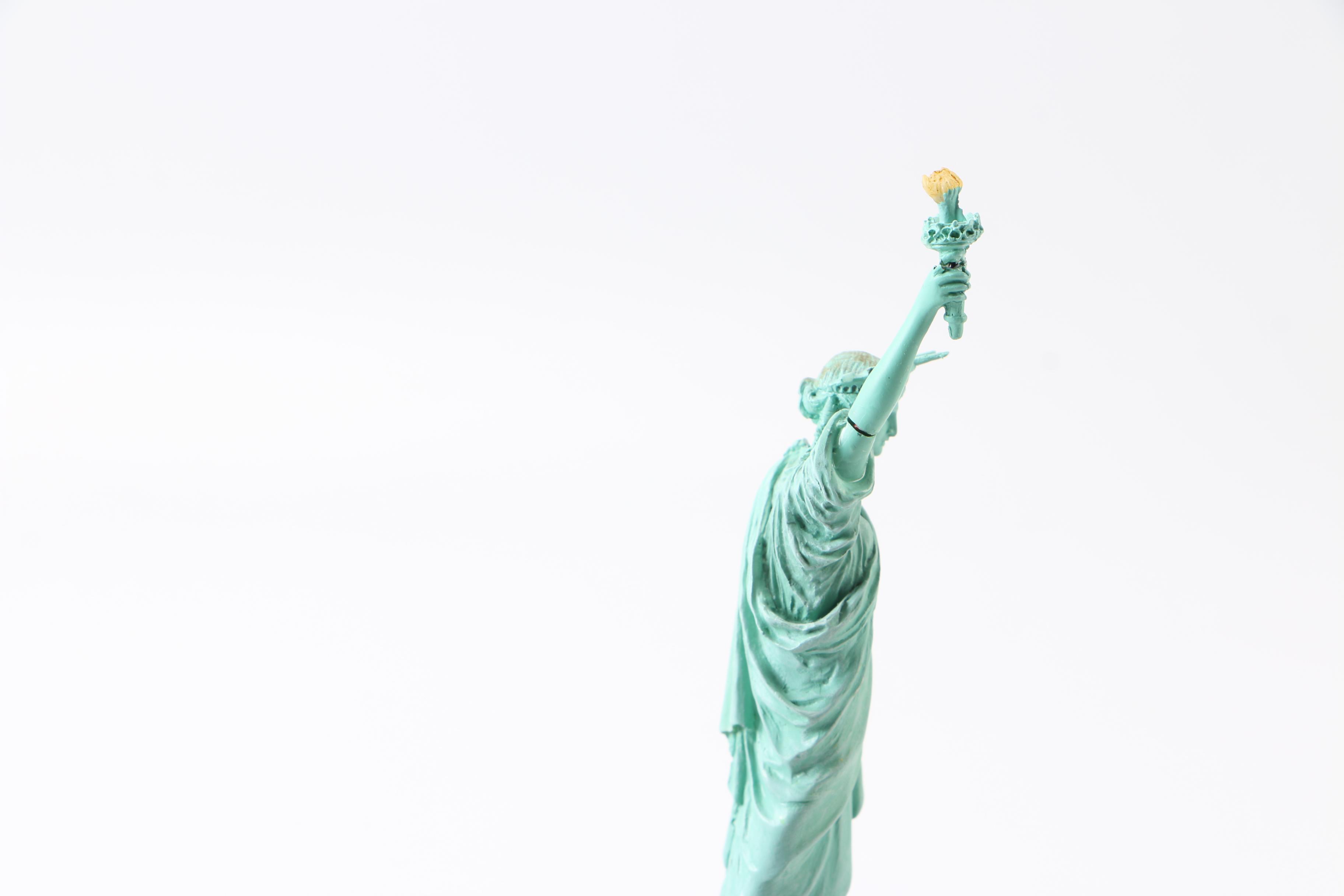 Statue of Liberty and Twin Tower Scale Models