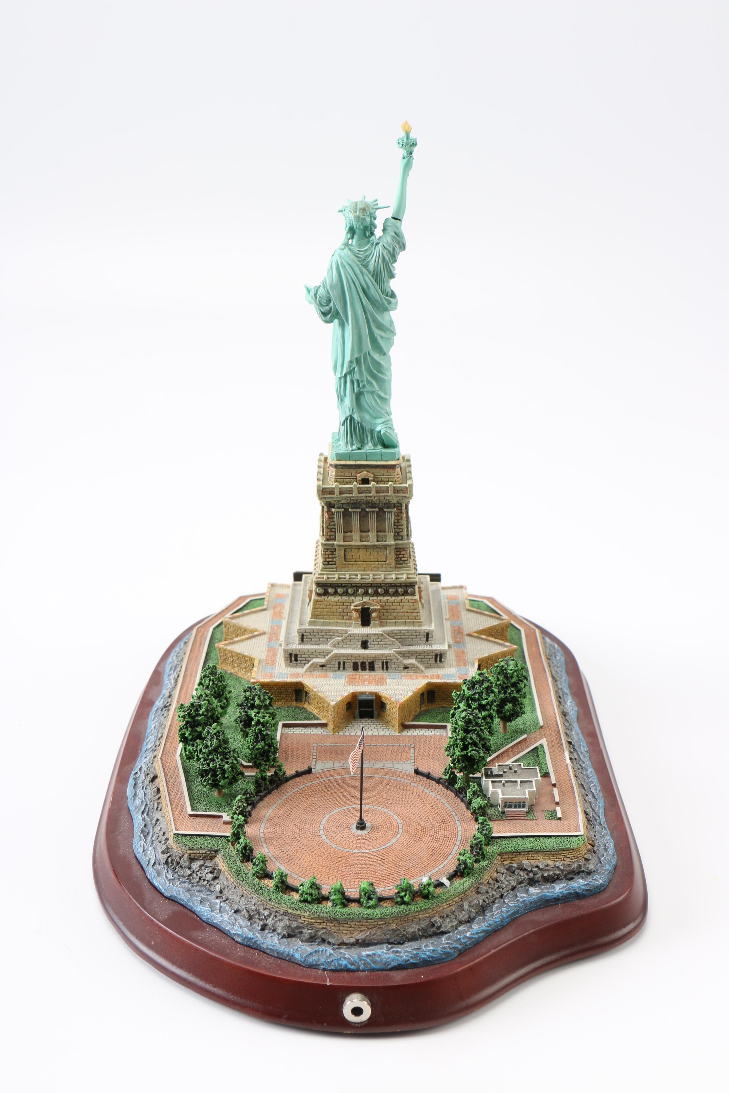 Statue of Liberty and Twin Tower Scale Models