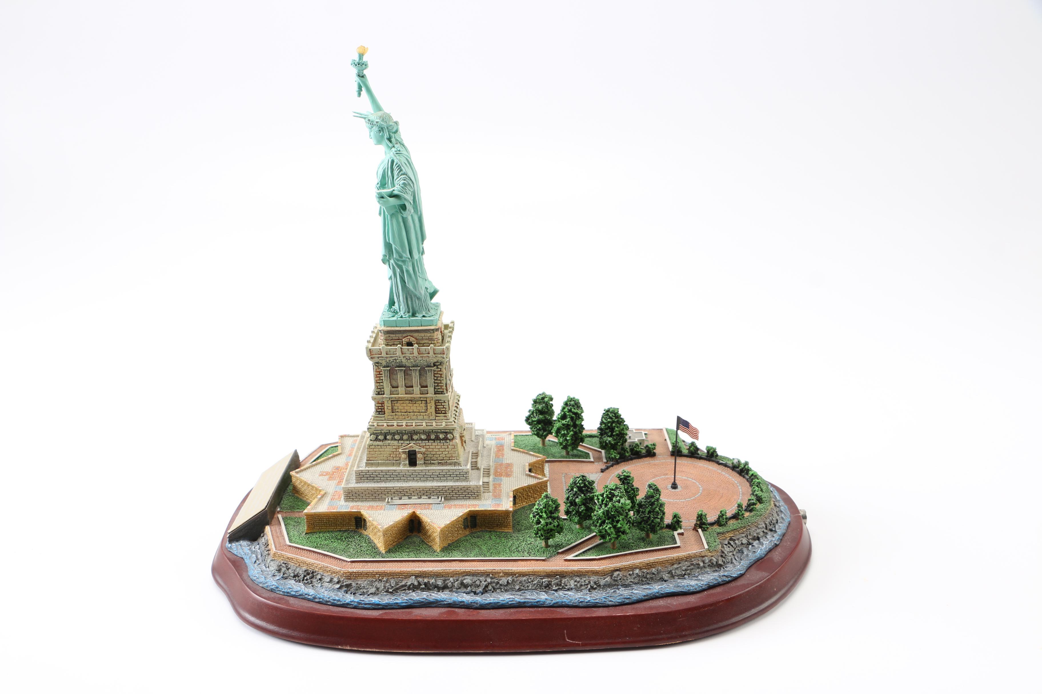 Statue of Liberty and Twin Tower Scale Models