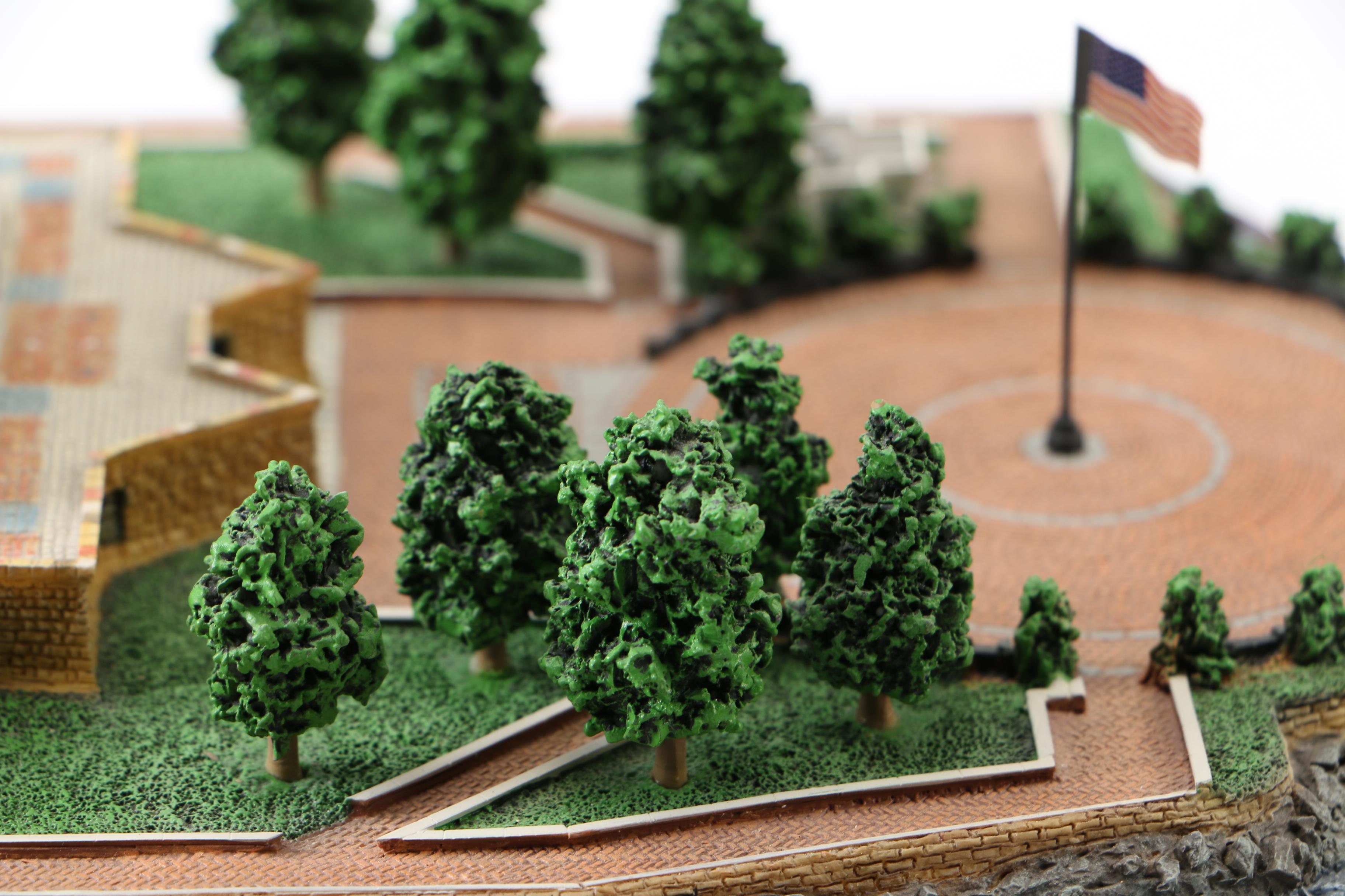 Statue of Liberty and Twin Tower Scale Models