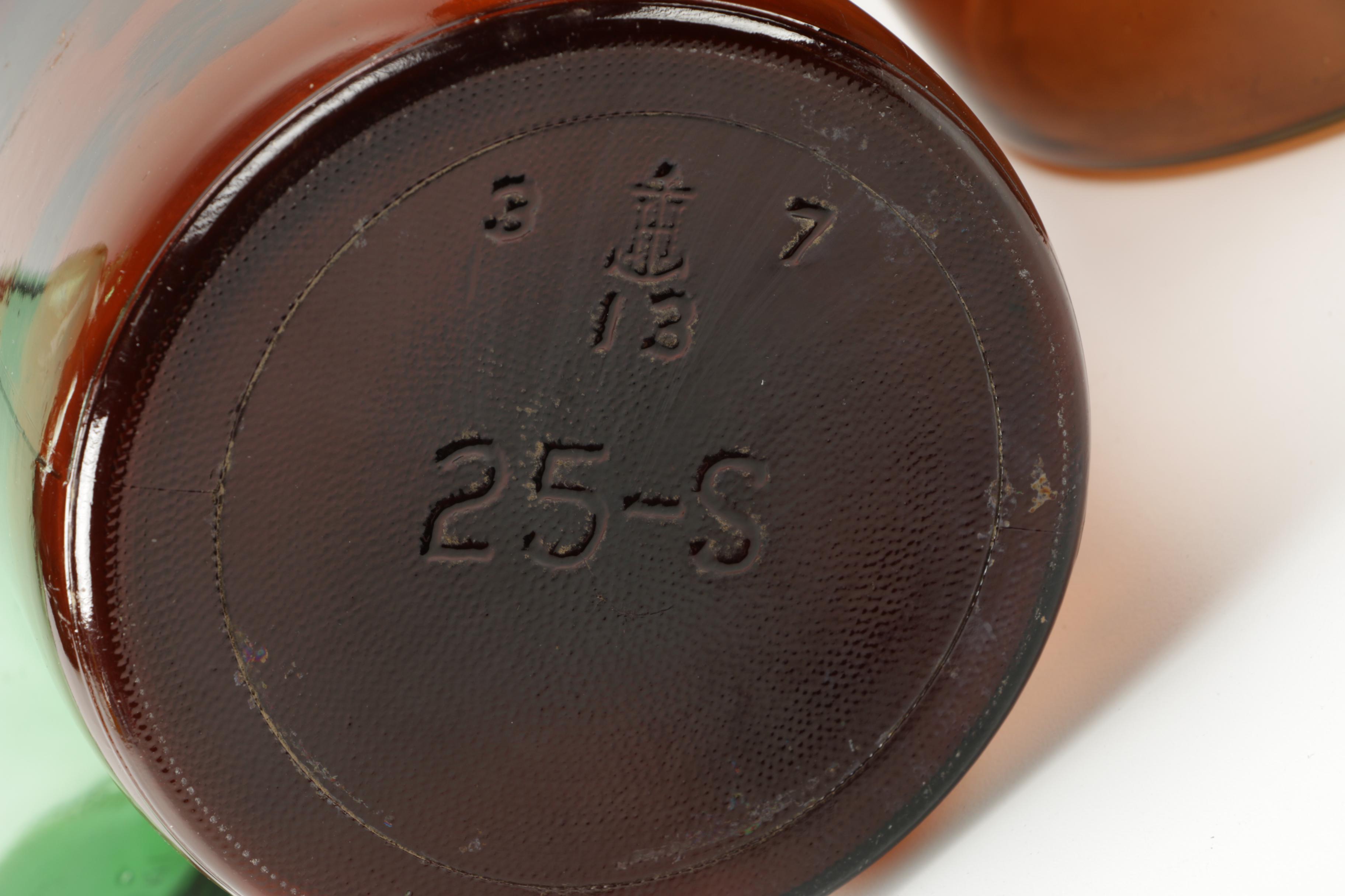 Assortment of Amber Glass Bottles