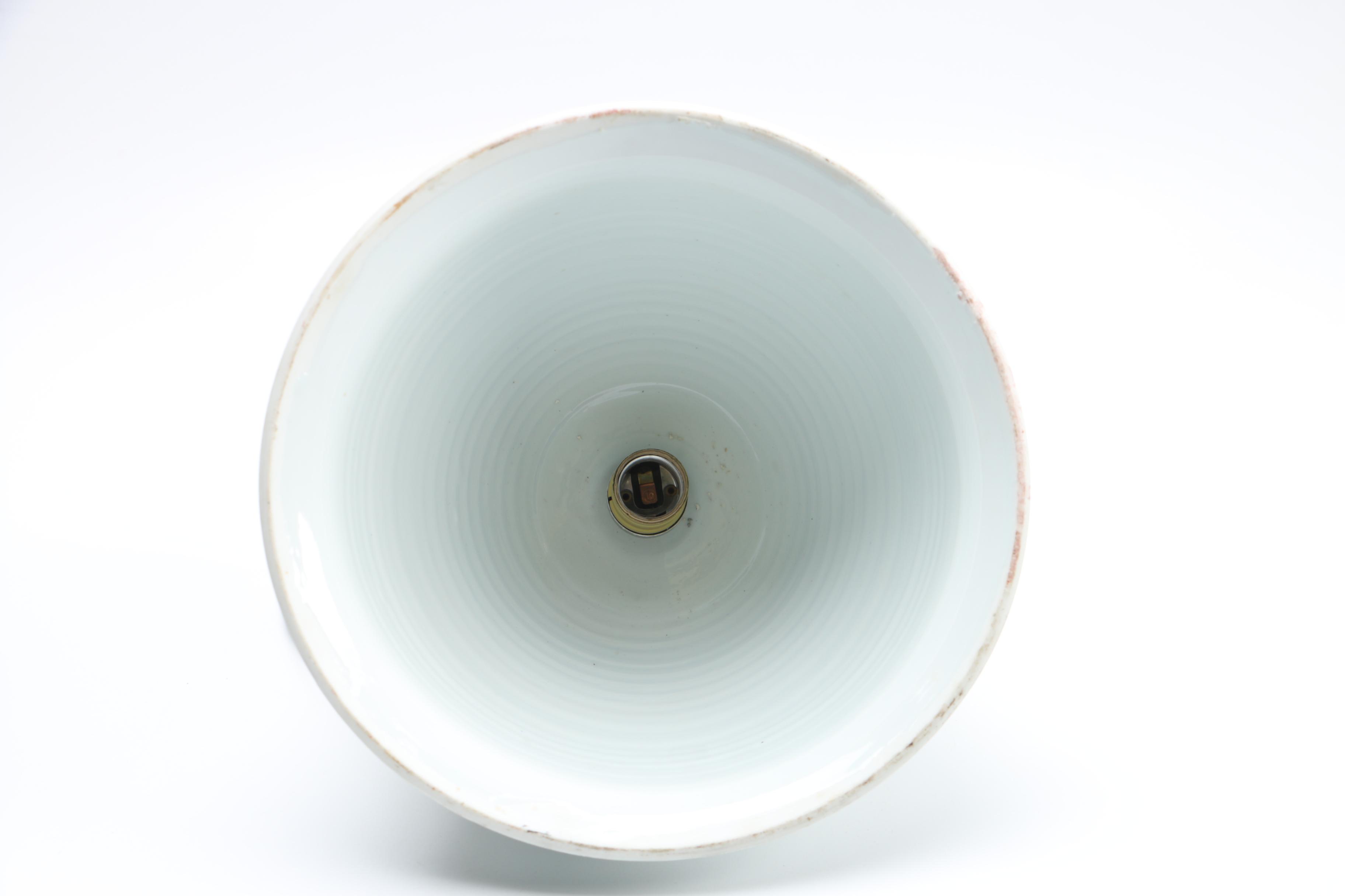 Ceramic Floral Pendant Lamp